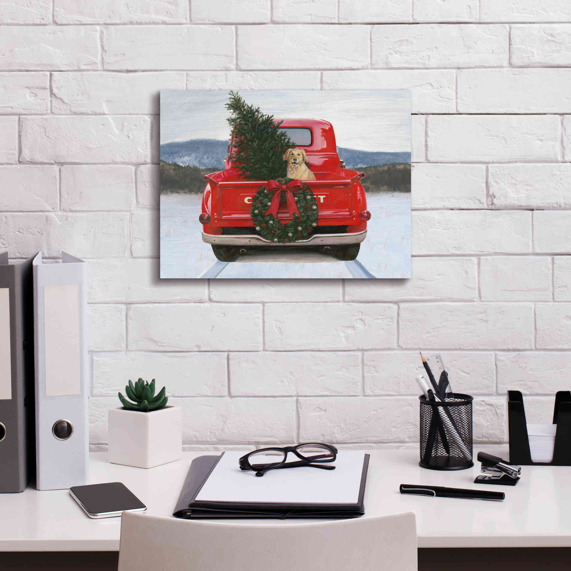 'Christmas in the Heartland IV' by James Wiens, Canvas Wall Art,16 x 12