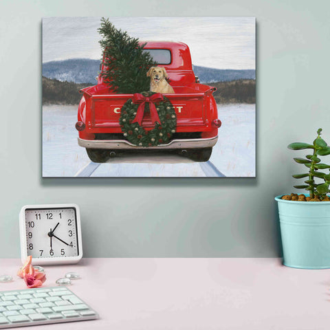 Image of 'Christmas in the Heartland IV' by James Wiens, Canvas Wall Art,16 x 12