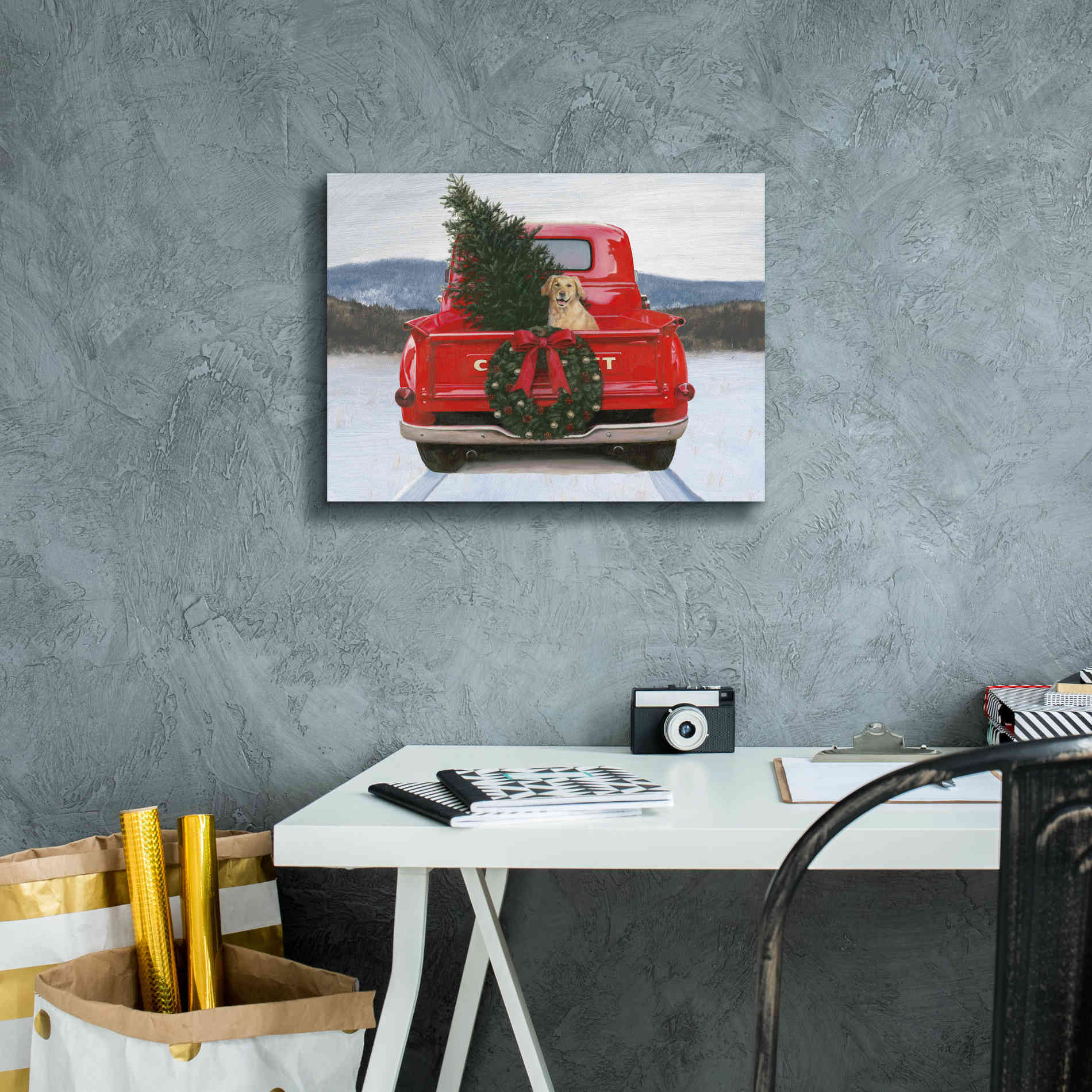 'Christmas in the Heartland IV' by James Wiens, Canvas Wall Art,16 x 12