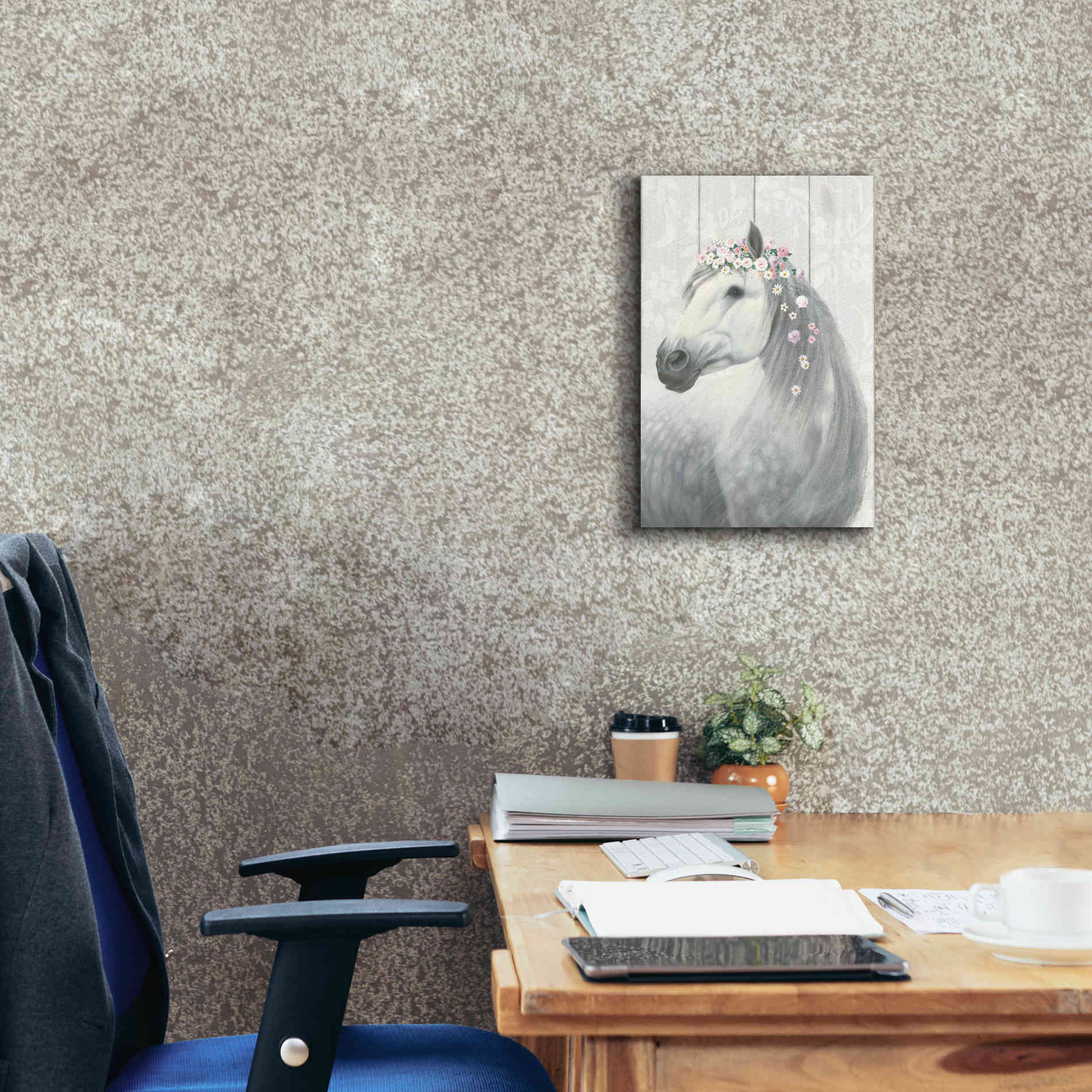 'Spirit Stallion II on wood' by James Wiens, Canvas Wall Art,12 x 18