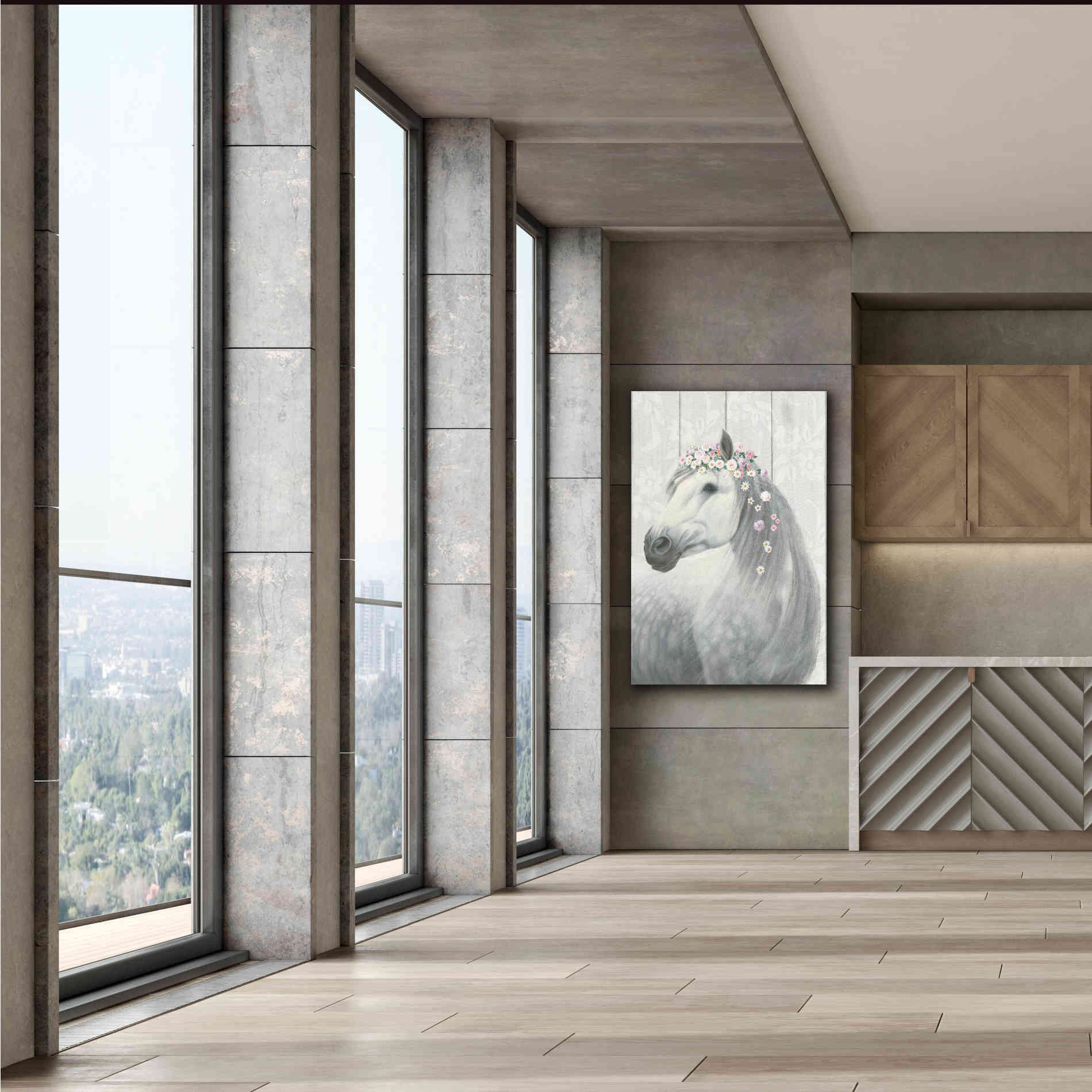 'Spirit Stallion II on wood' by James Wiens, Canvas Wall Art,40 x 60