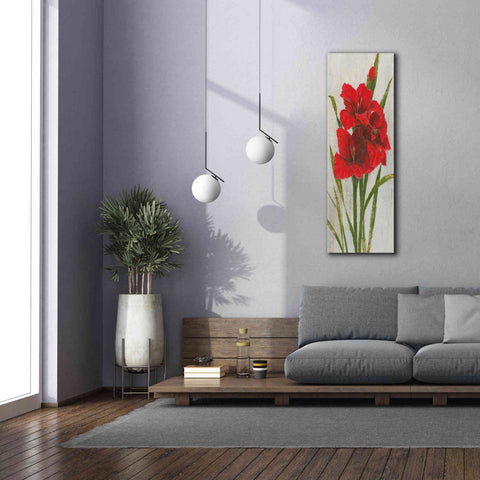 Image of 'Red Simplicity I' by James Wiens, Canvas Wall Art,20 x 60