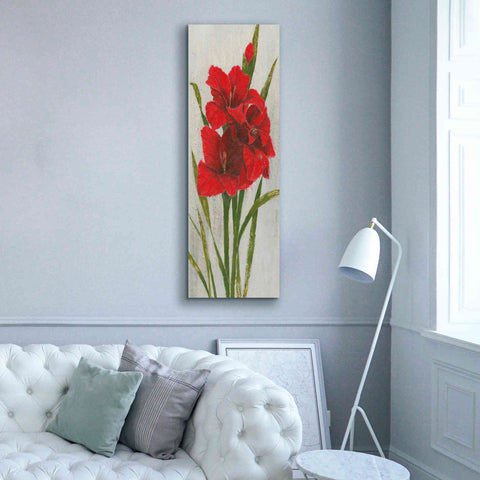 Image of 'Red Simplicity I' by James Wiens, Canvas Wall Art,20 x 60