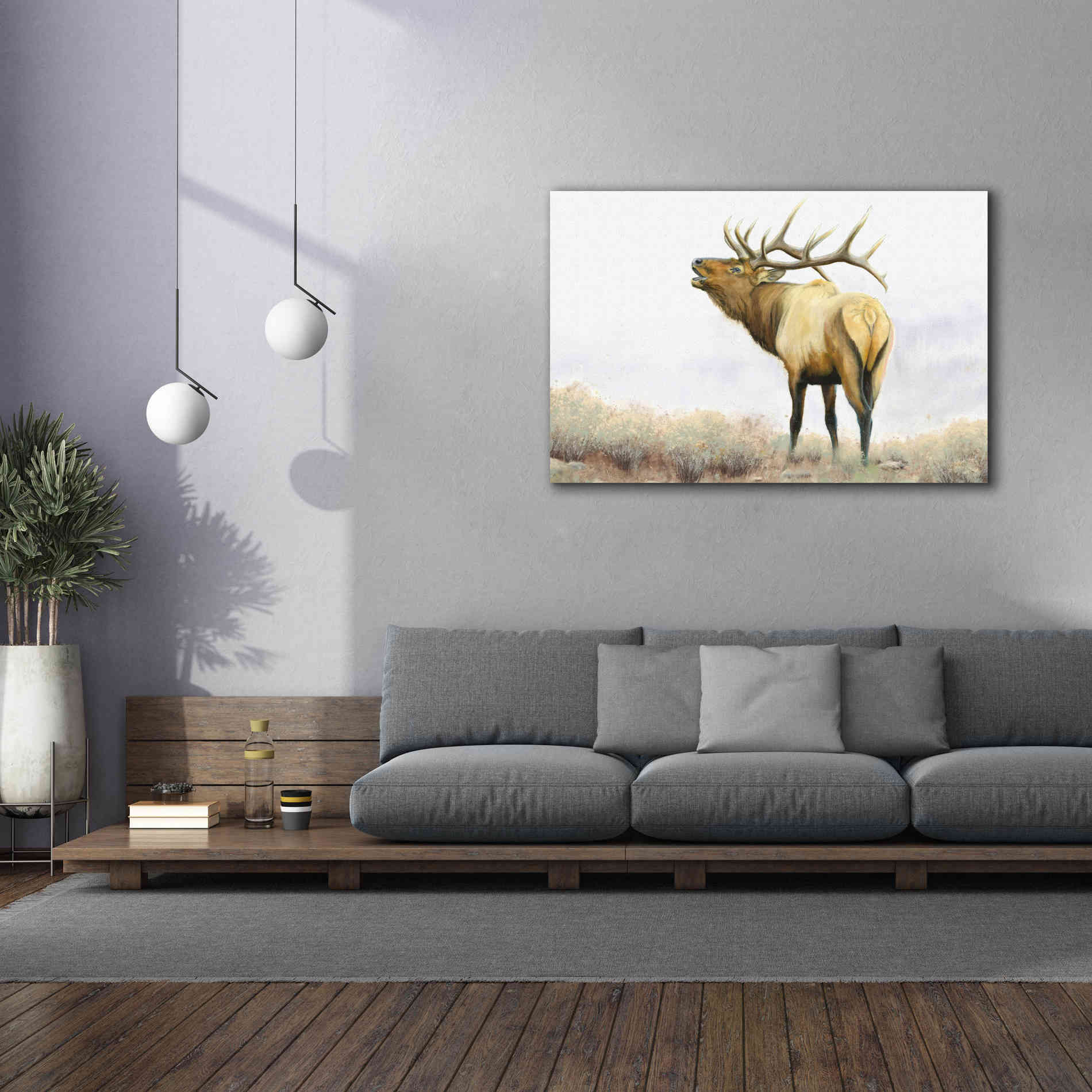 'Majestic Elk' by James Wiens, Canvas Wall Art,60 x 40