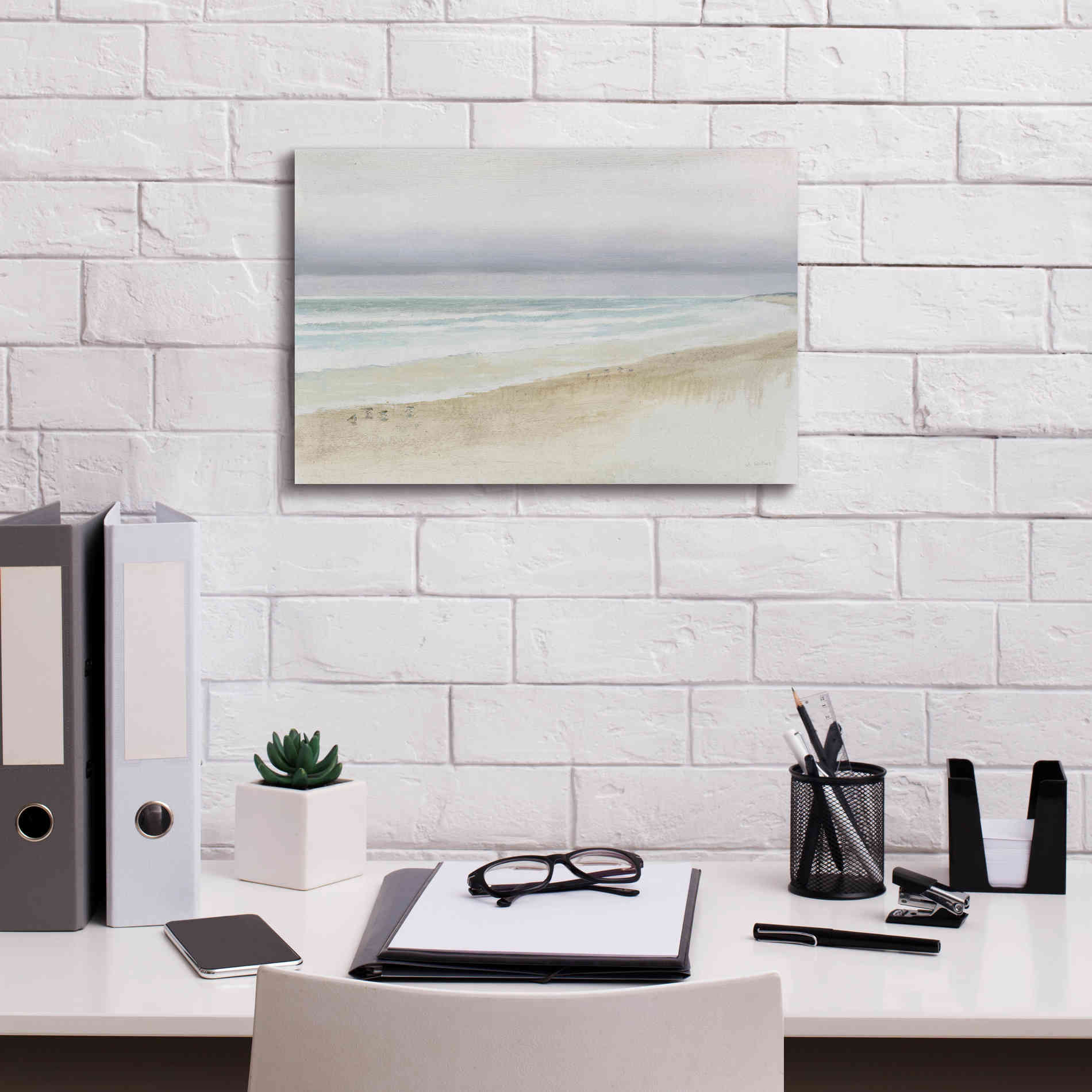 'Serene Seaside' by James Wiens, Canvas Wall Art,18 x 12