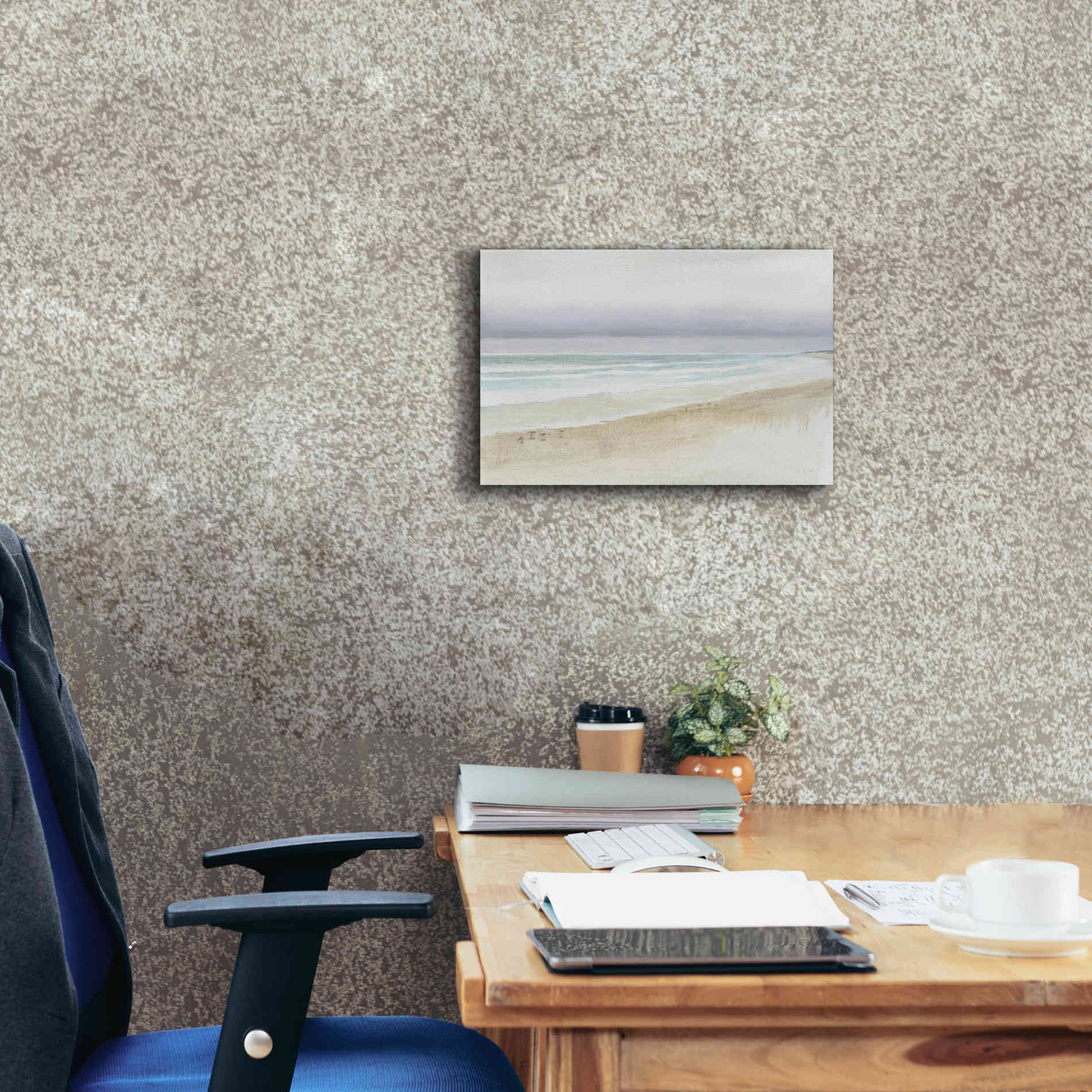 'Serene Seaside' by James Wiens, Canvas Wall Art,18 x 12