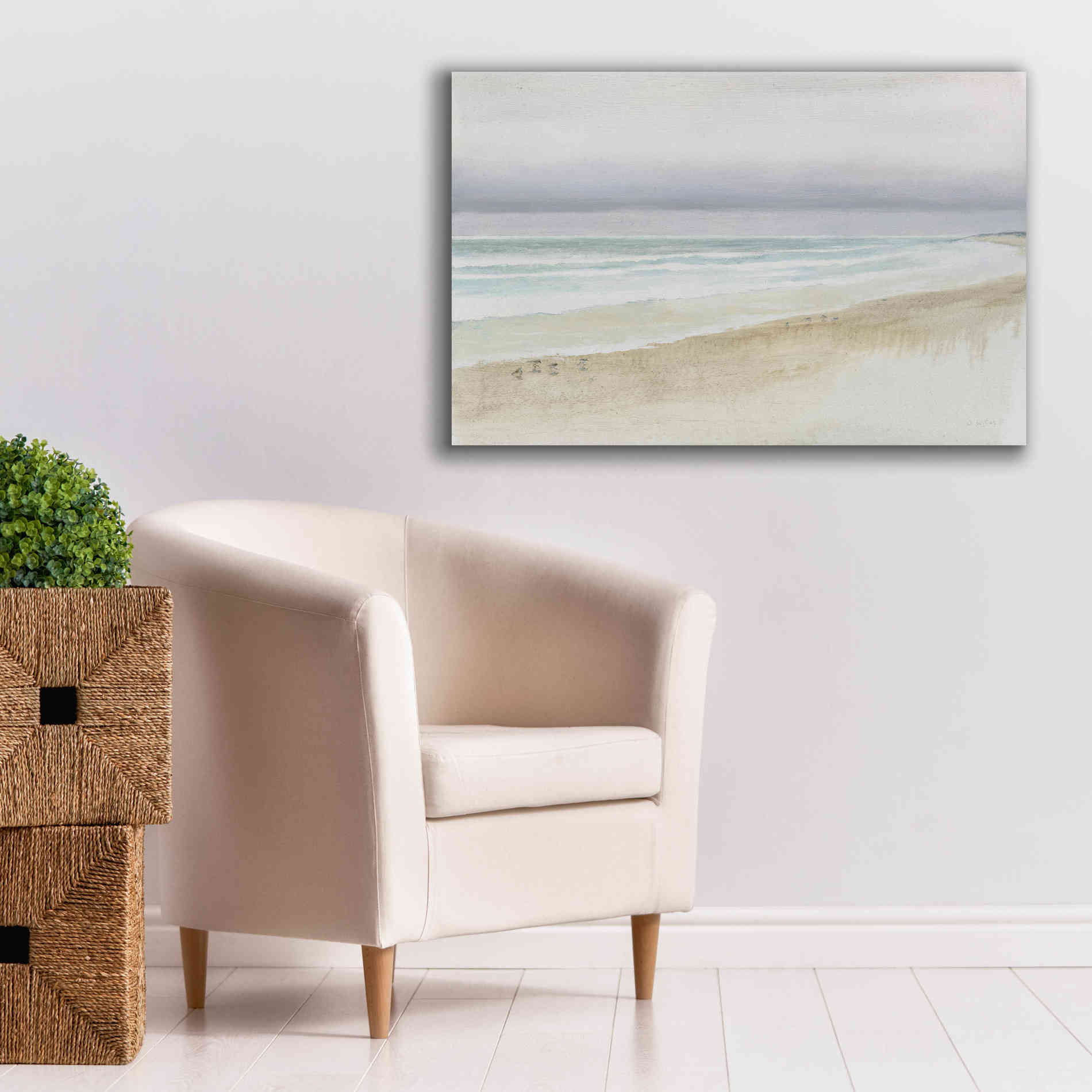 'Serene Seaside' by James Wiens, Canvas Wall Art,40 x 26