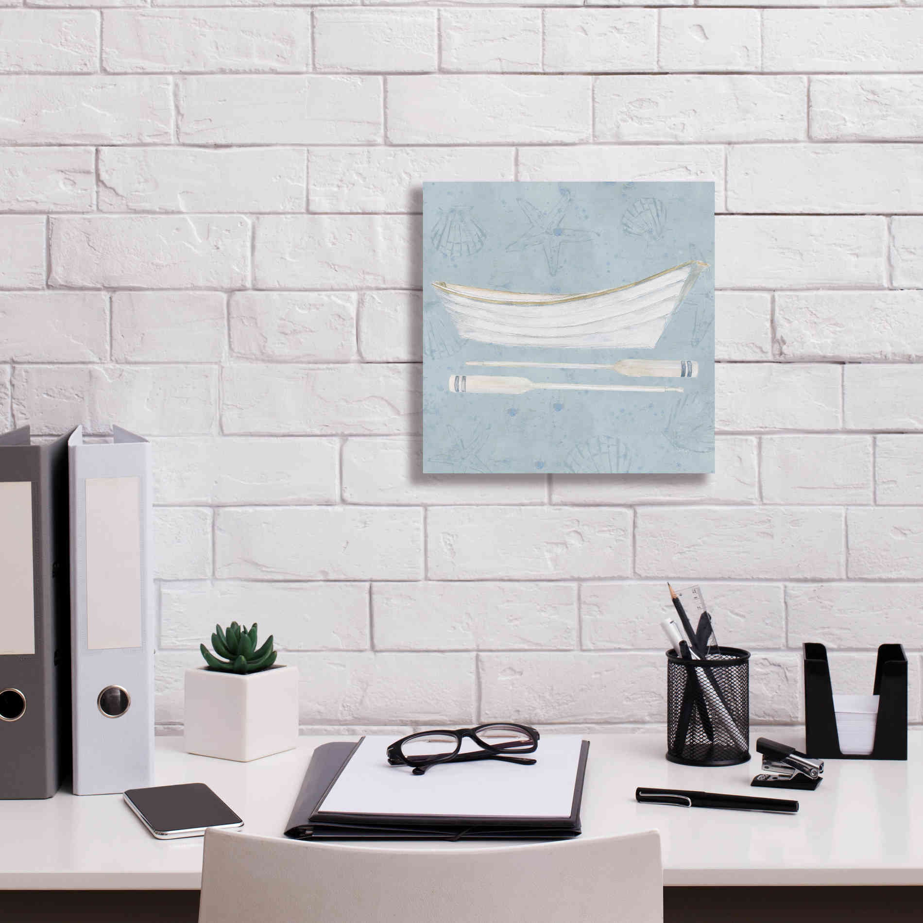 'Serene Seaside I' by James Wiens, Canvas Wall Art,12 x 12