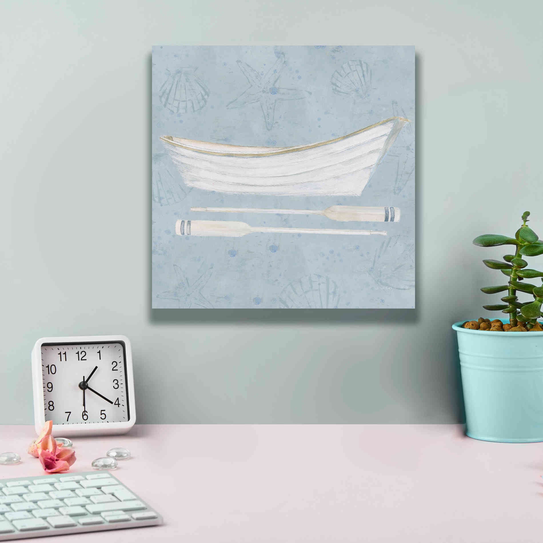 'Serene Seaside I' by James Wiens, Canvas Wall Art,12 x 12