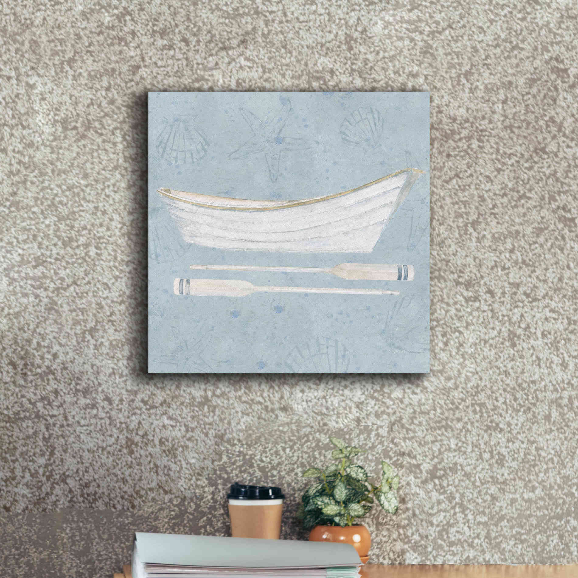 'Serene Seaside I' by James Wiens, Canvas Wall Art,18 x 18