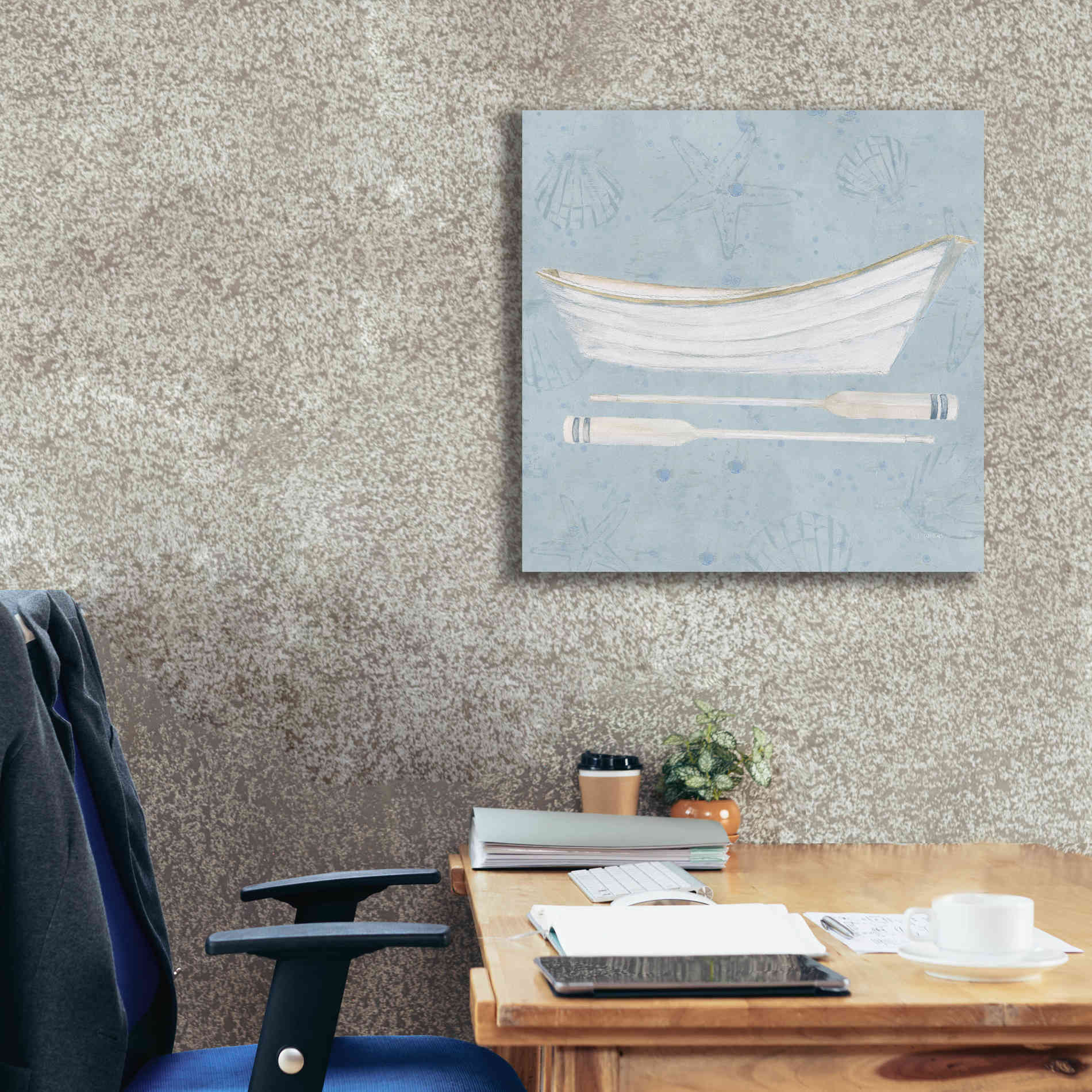 'Serene Seaside I' by James Wiens, Canvas Wall Art,26 x 26