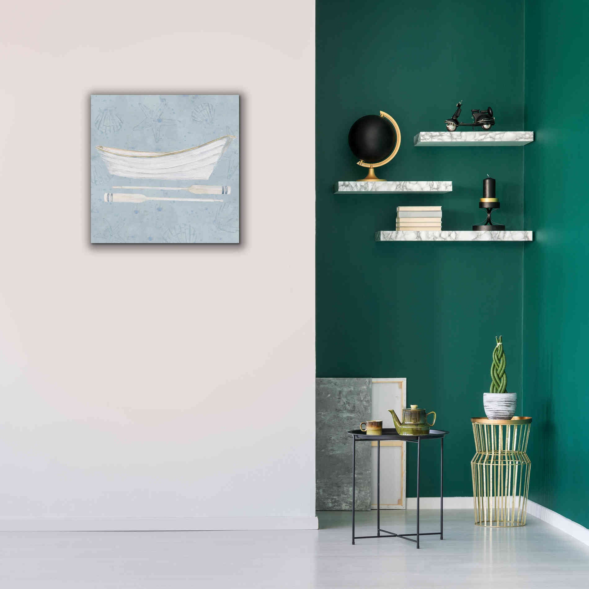 'Serene Seaside I' by James Wiens, Canvas Wall Art,26 x 26