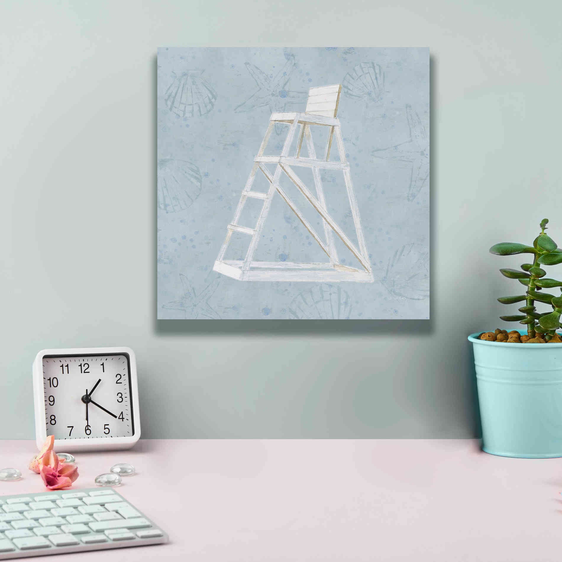 'Serene Seaside II' by James Wiens, Canvas Wall Art,12 x 12