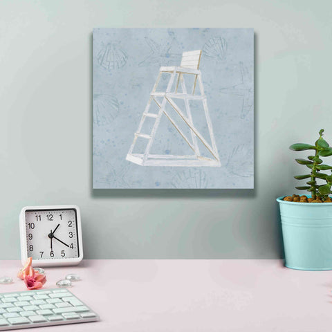 Image of 'Serene Seaside II' by James Wiens, Canvas Wall Art,12 x 12