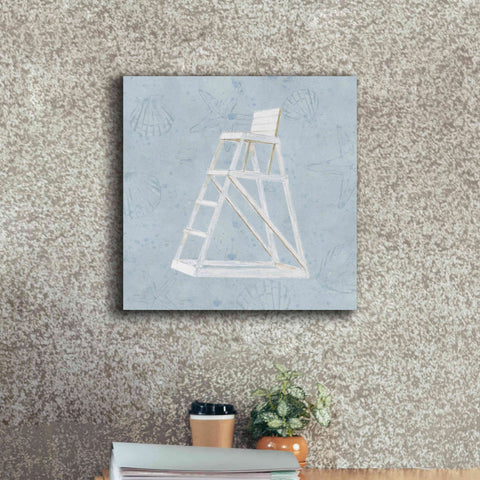 Image of 'Serene Seaside II' by James Wiens, Canvas Wall Art,18 x 18