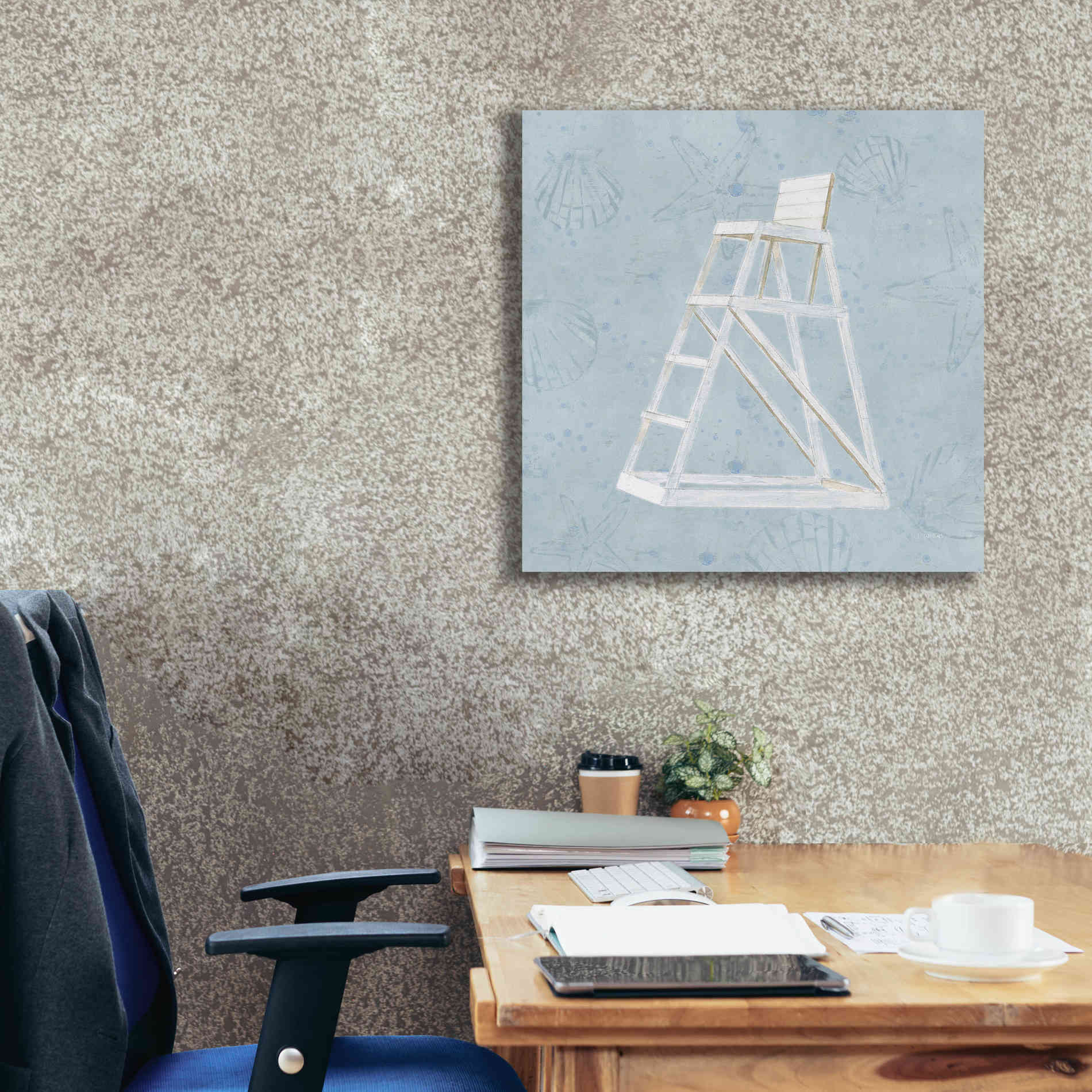 'Serene Seaside II' by James Wiens, Canvas Wall Art,26 x 26