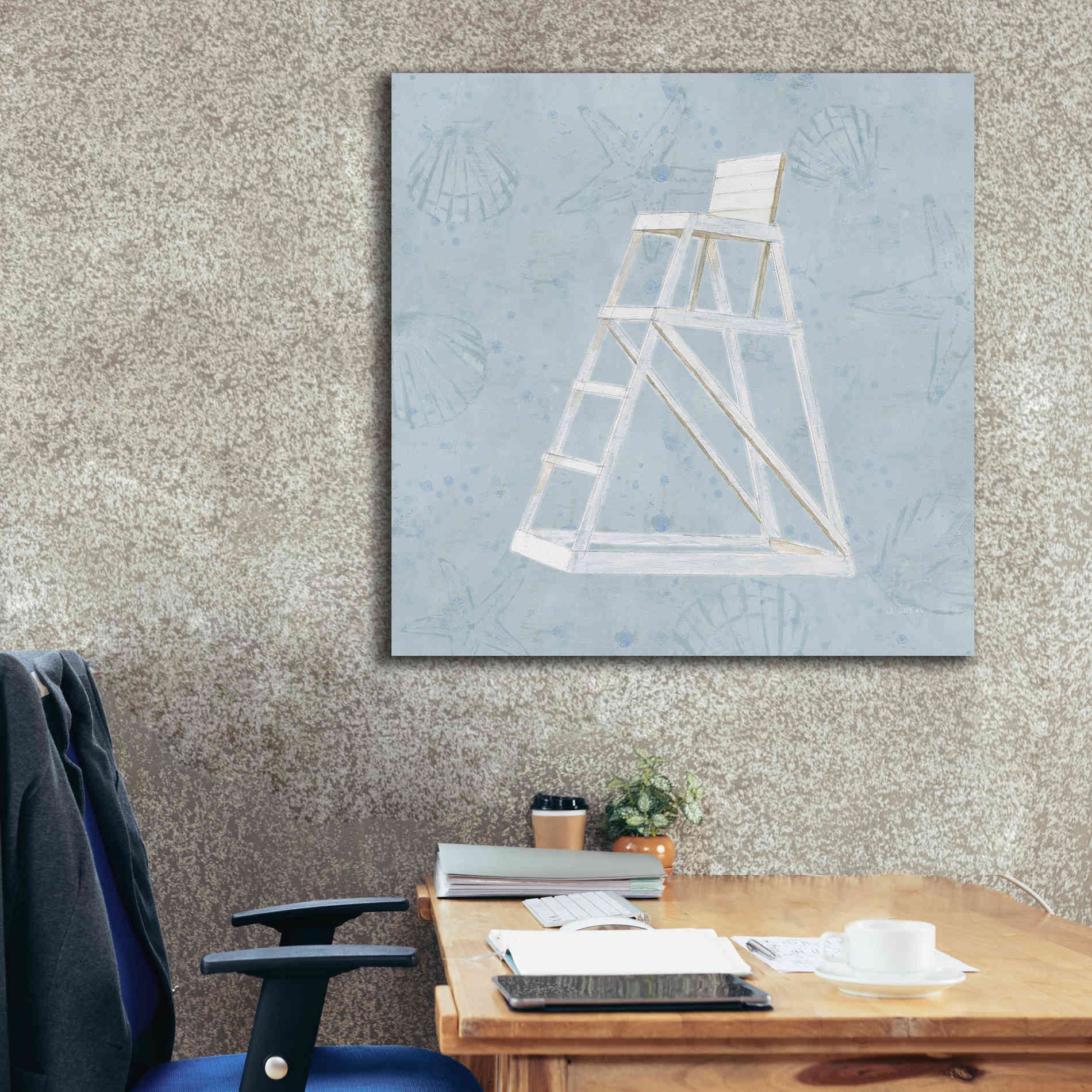 'Serene Seaside II' by James Wiens, Canvas Wall Art,37 x 37