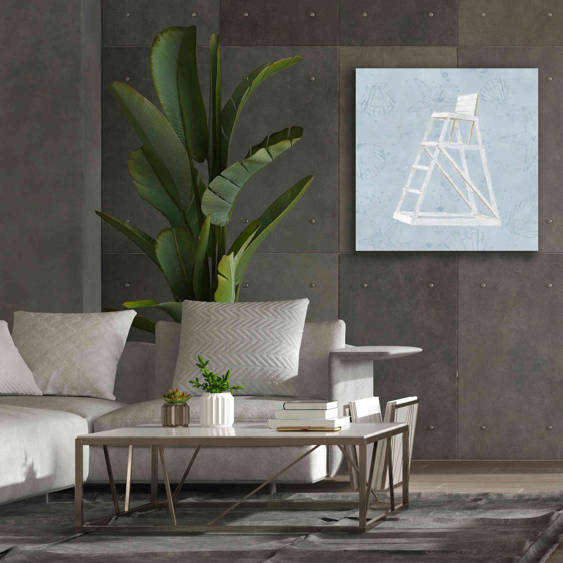 'Serene Seaside II' by James Wiens, Canvas Wall Art,37 x 37