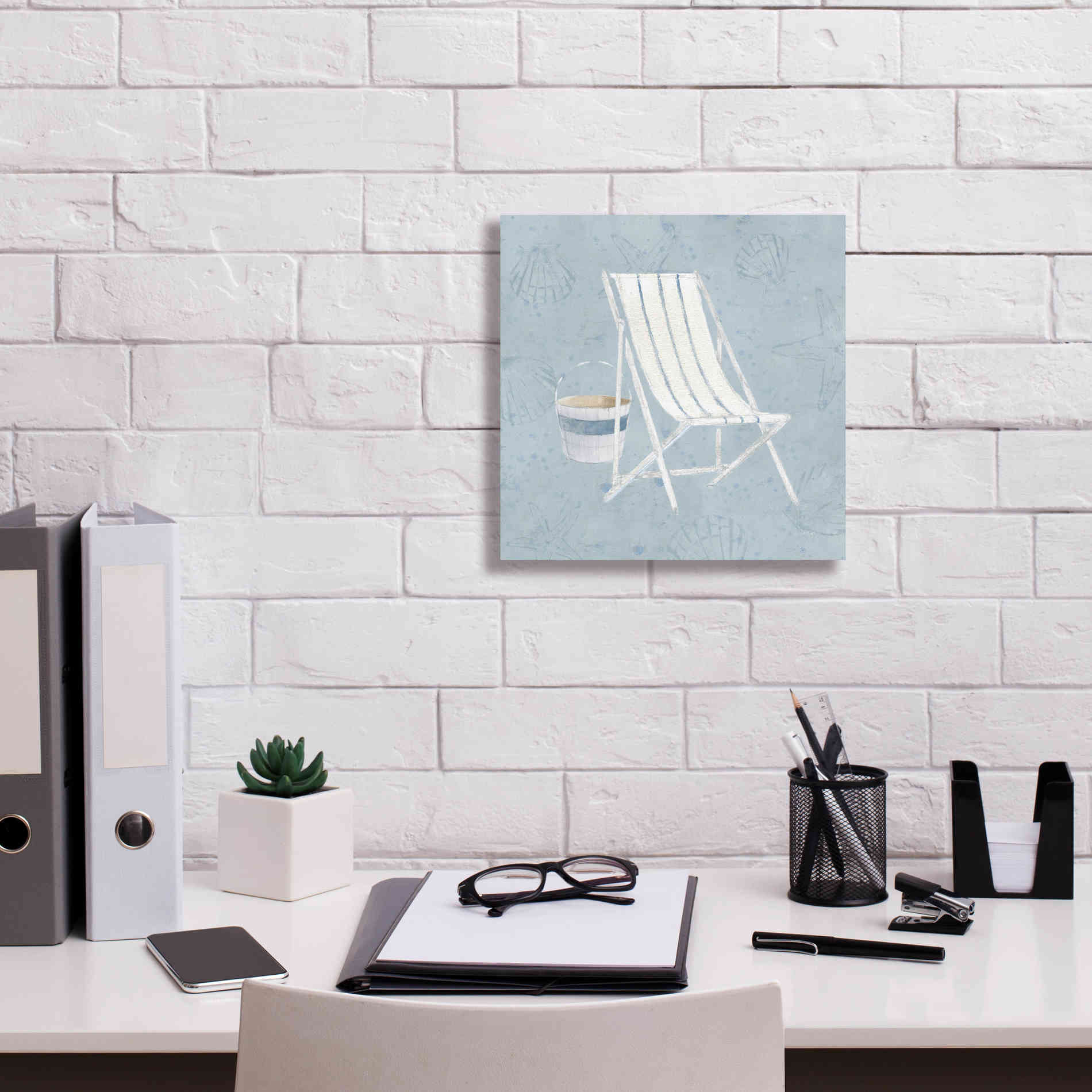 'Serene Seaside III' by James Wiens, Canvas Wall Art,12 x 12