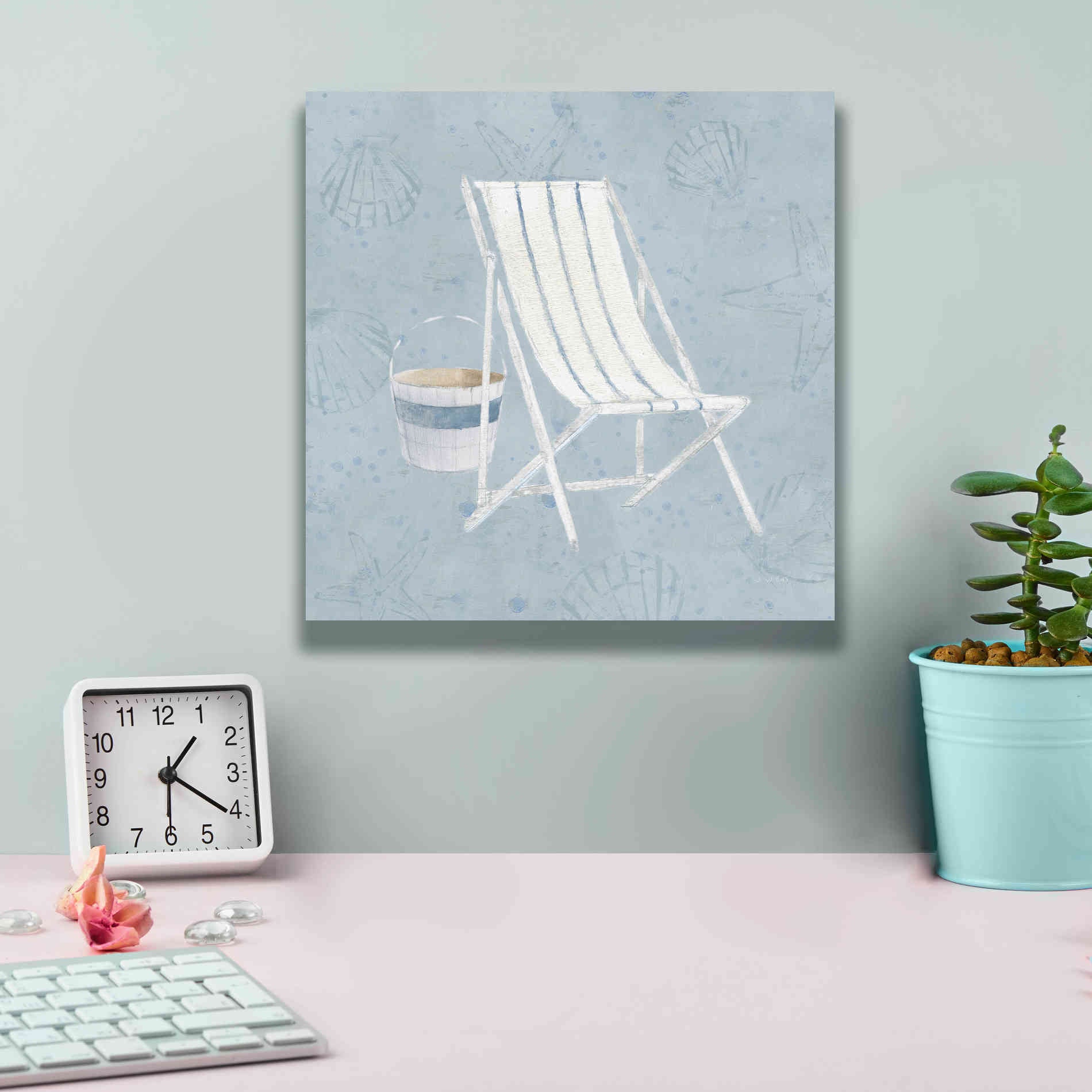 'Serene Seaside III' by James Wiens, Canvas Wall Art,12 x 12