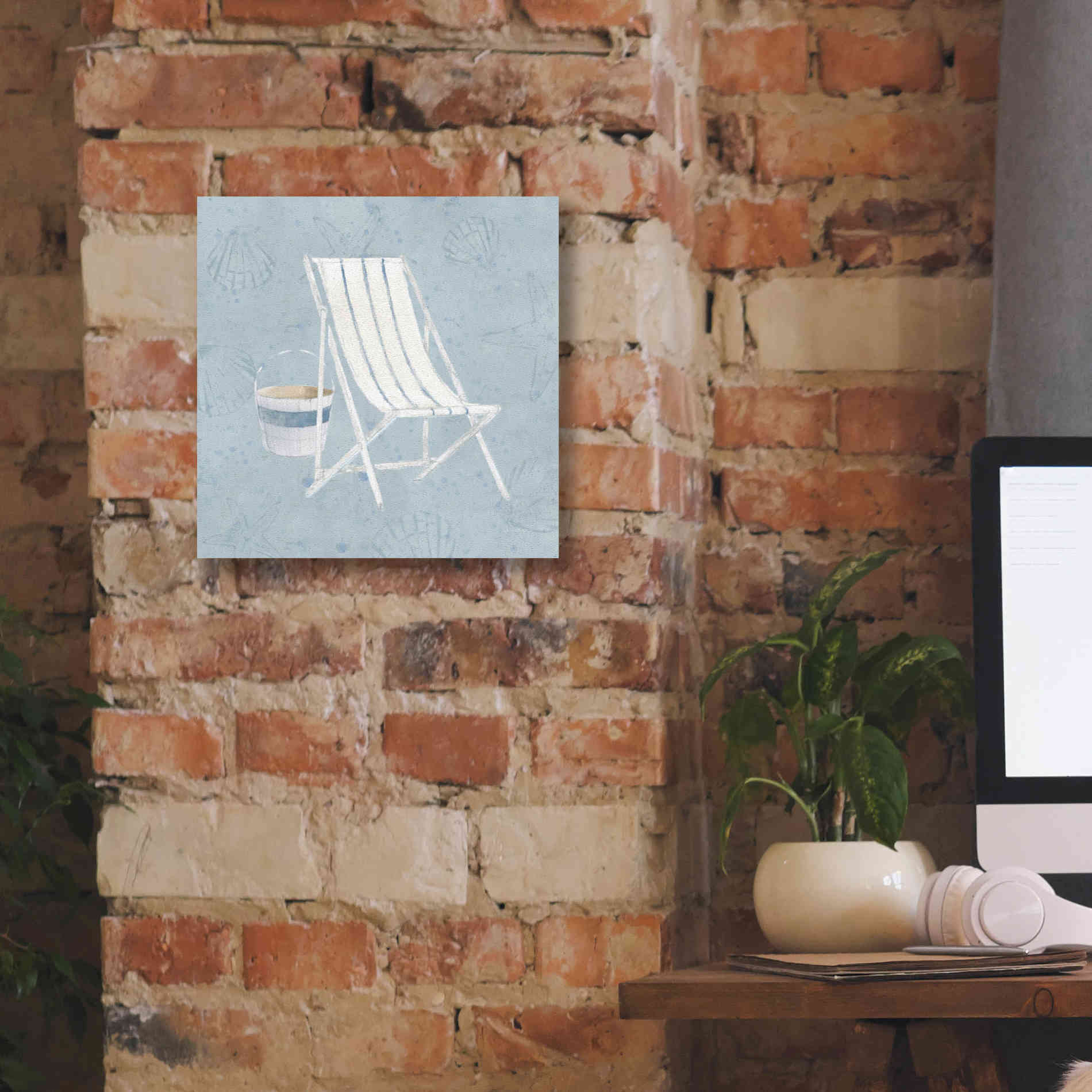 'Serene Seaside III' by James Wiens, Canvas Wall Art,12 x 12