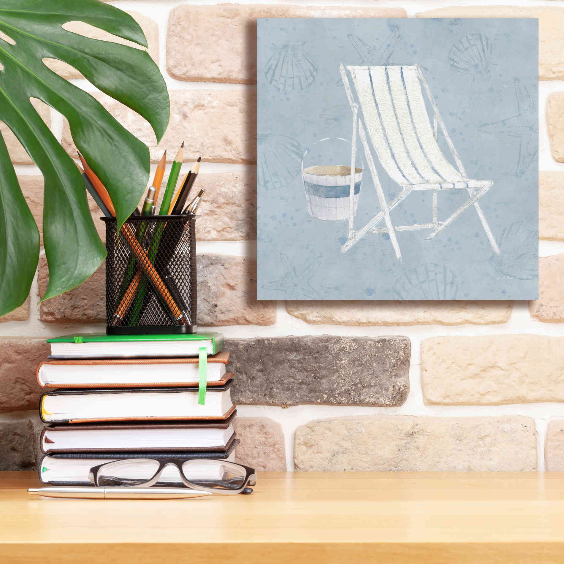 'Serene Seaside III' by James Wiens, Canvas Wall Art,12 x 12