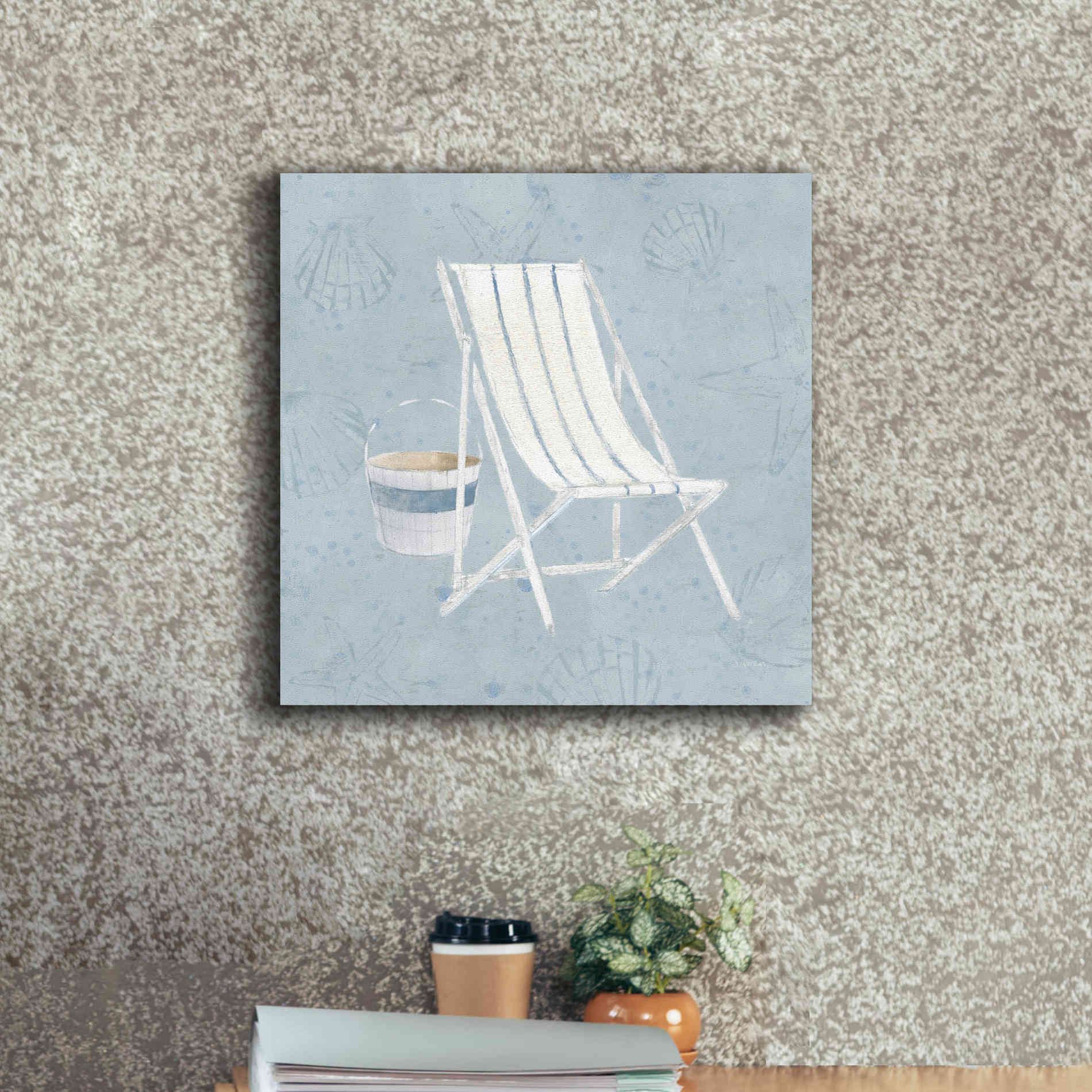 'Serene Seaside III' by James Wiens, Canvas Wall Art,18 x 18