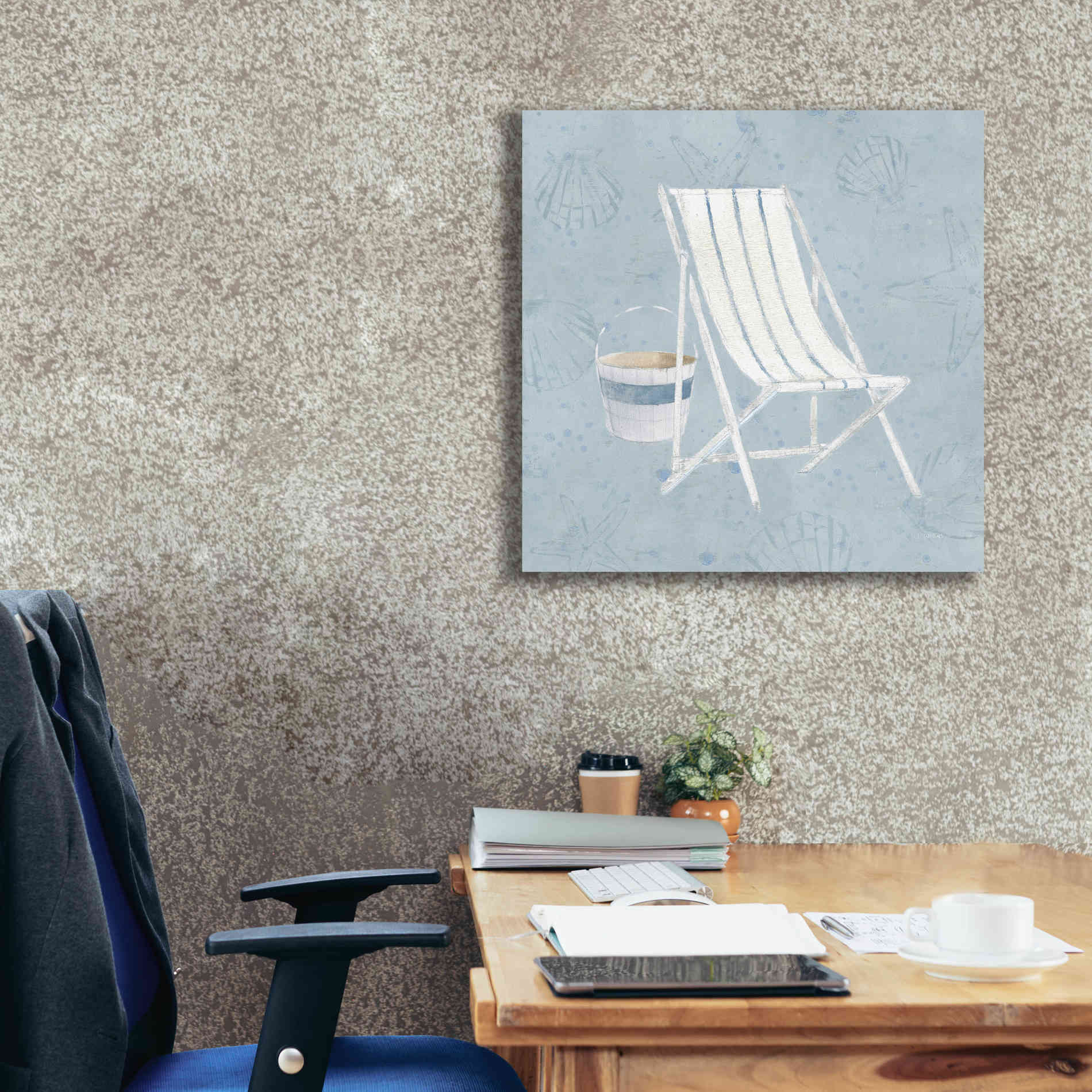 'Serene Seaside III' by James Wiens, Canvas Wall Art,26 x 26