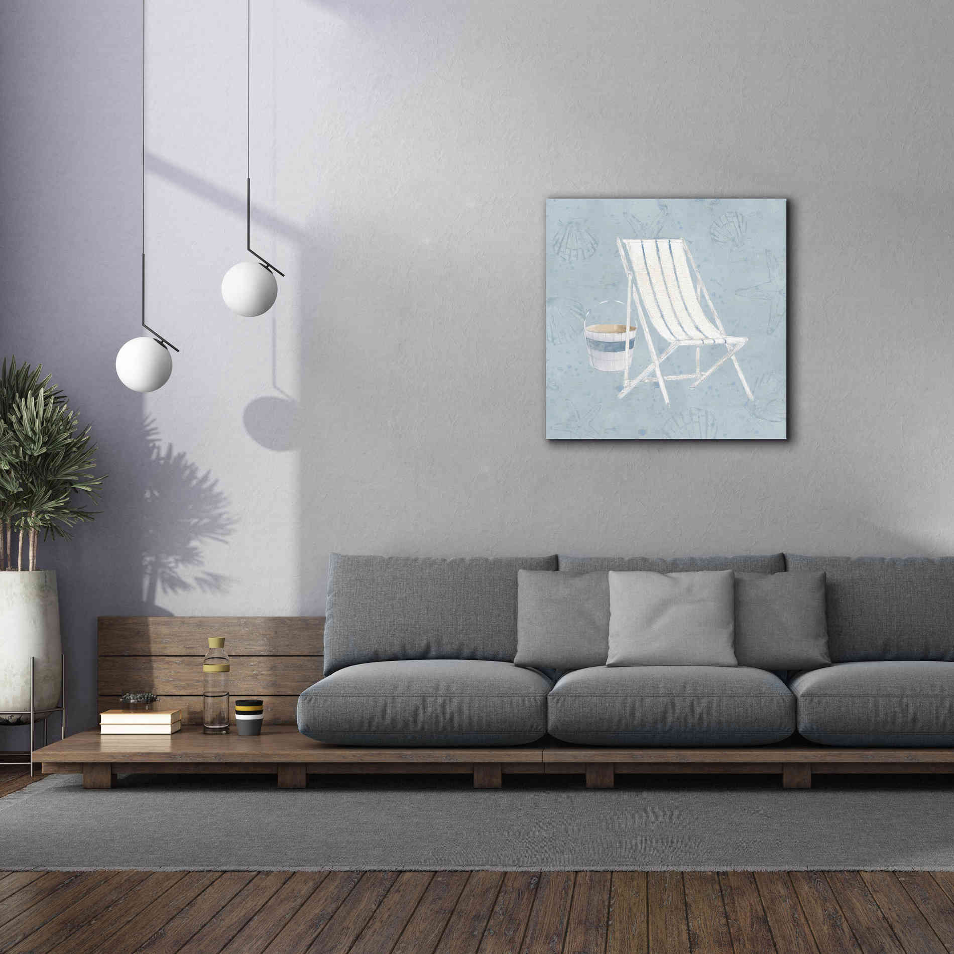 'Serene Seaside III' by James Wiens, Canvas Wall Art,37 x 37