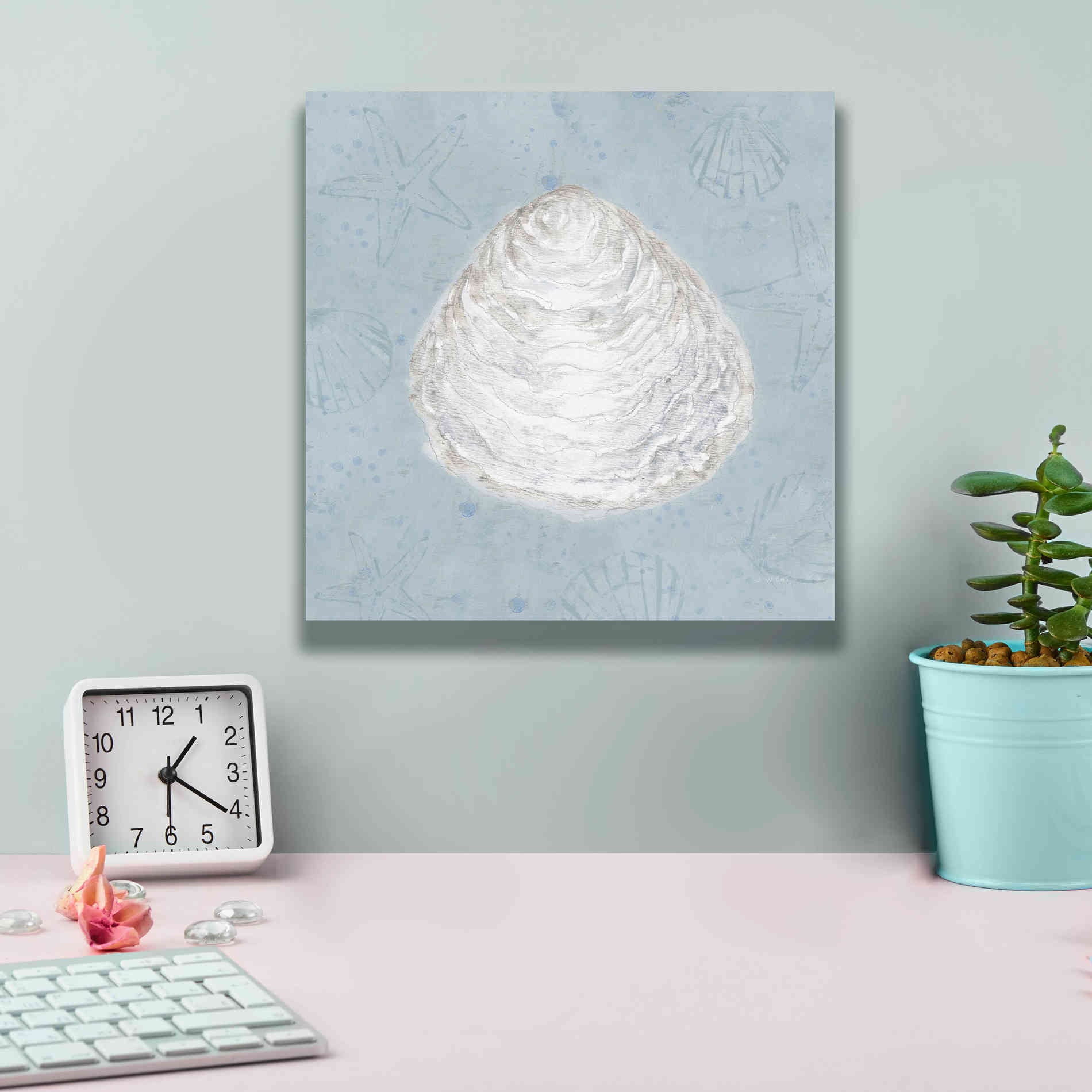 'Serene Shells I' by James Wiens, Canvas Wall Art,12 x 12