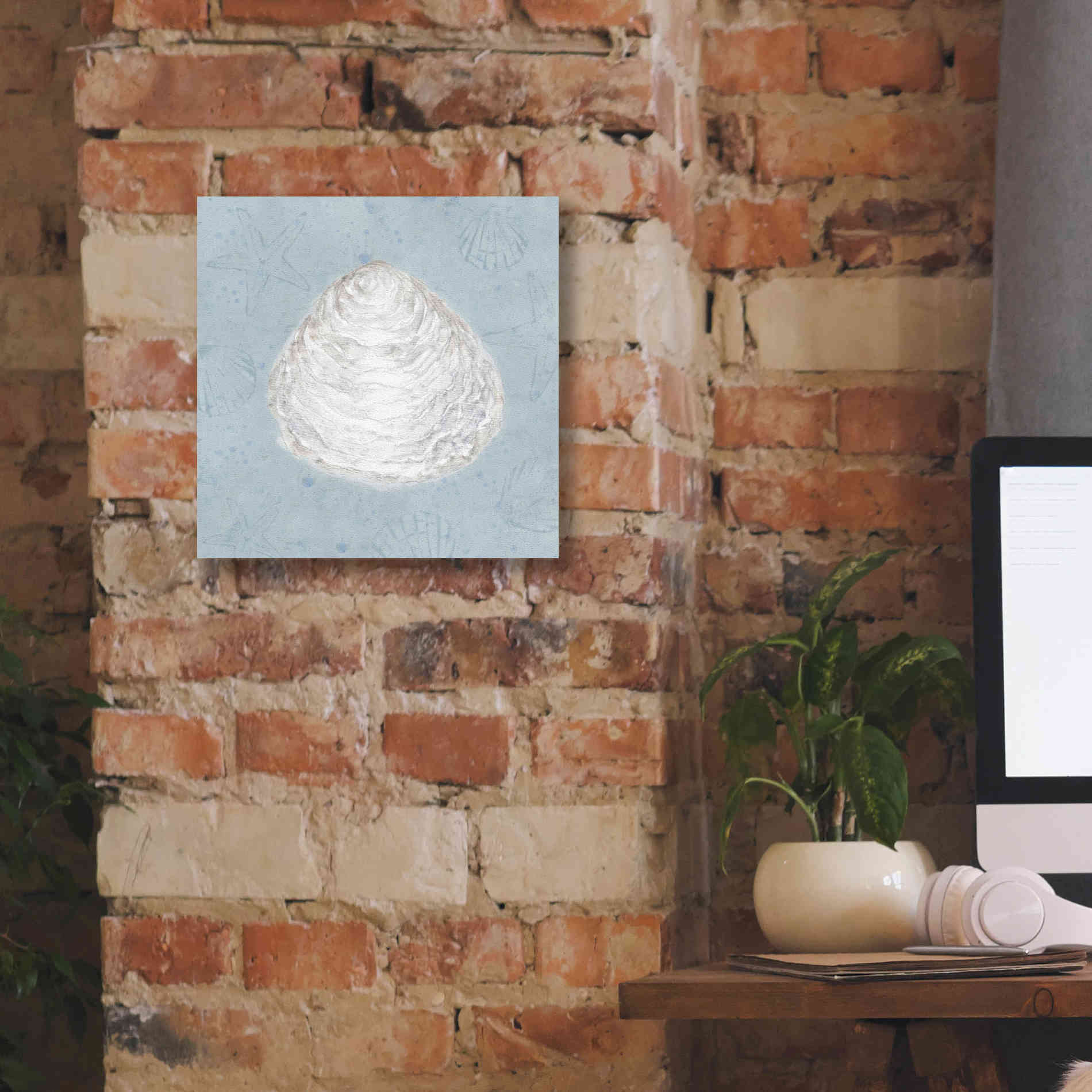 'Serene Shells I' by James Wiens, Canvas Wall Art,12 x 12