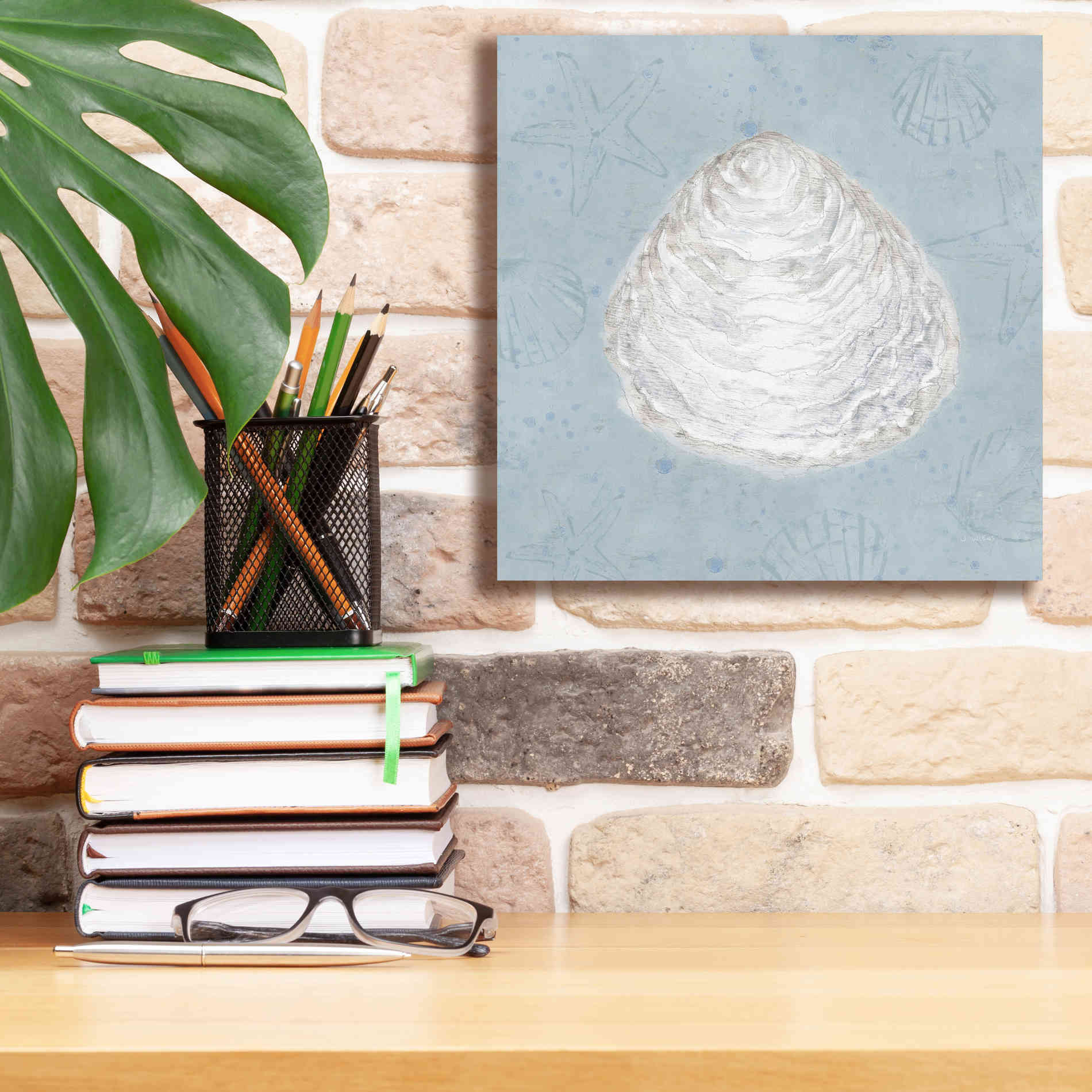 'Serene Shells I' by James Wiens, Canvas Wall Art,12 x 12