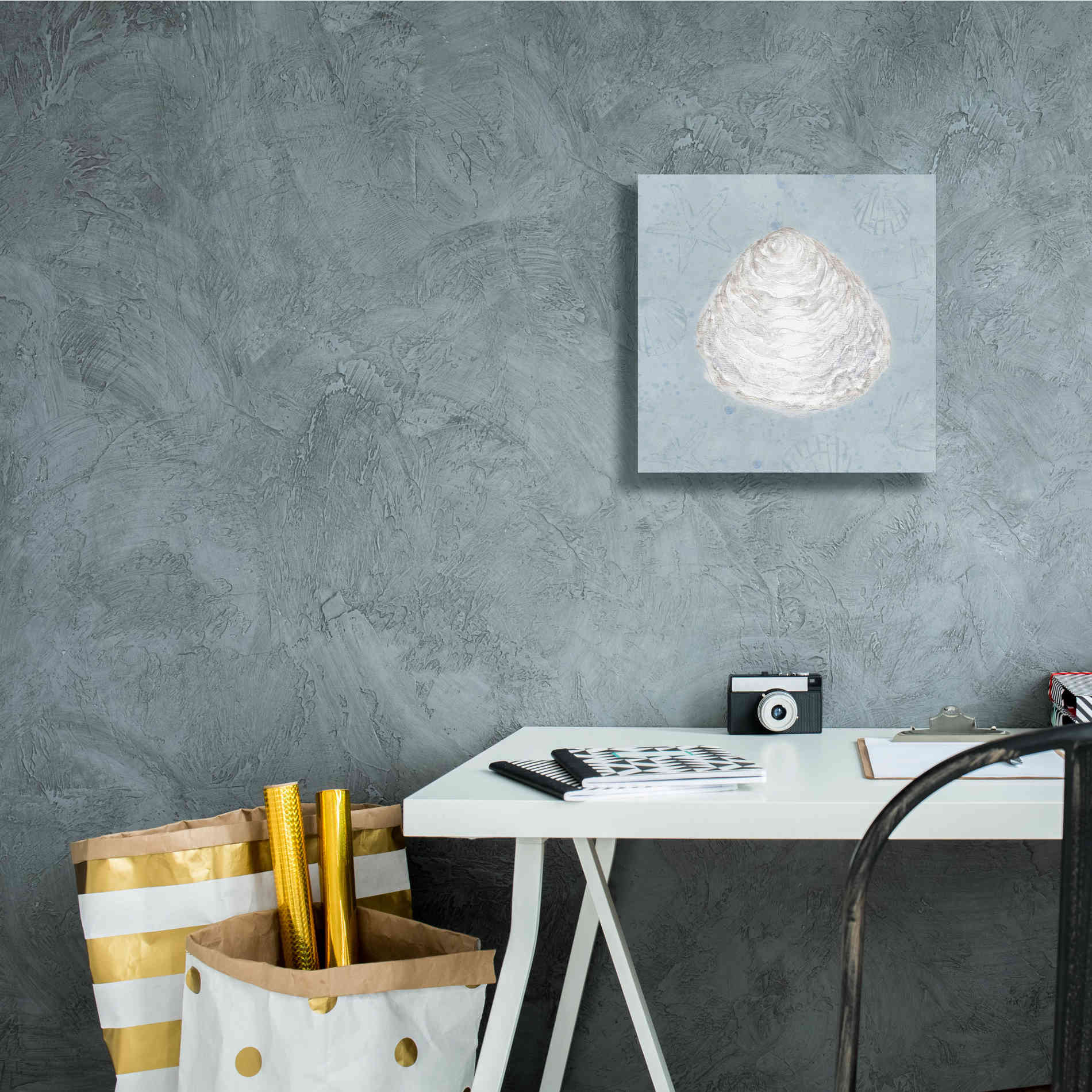 'Serene Shells I' by James Wiens, Canvas Wall Art,12 x 12