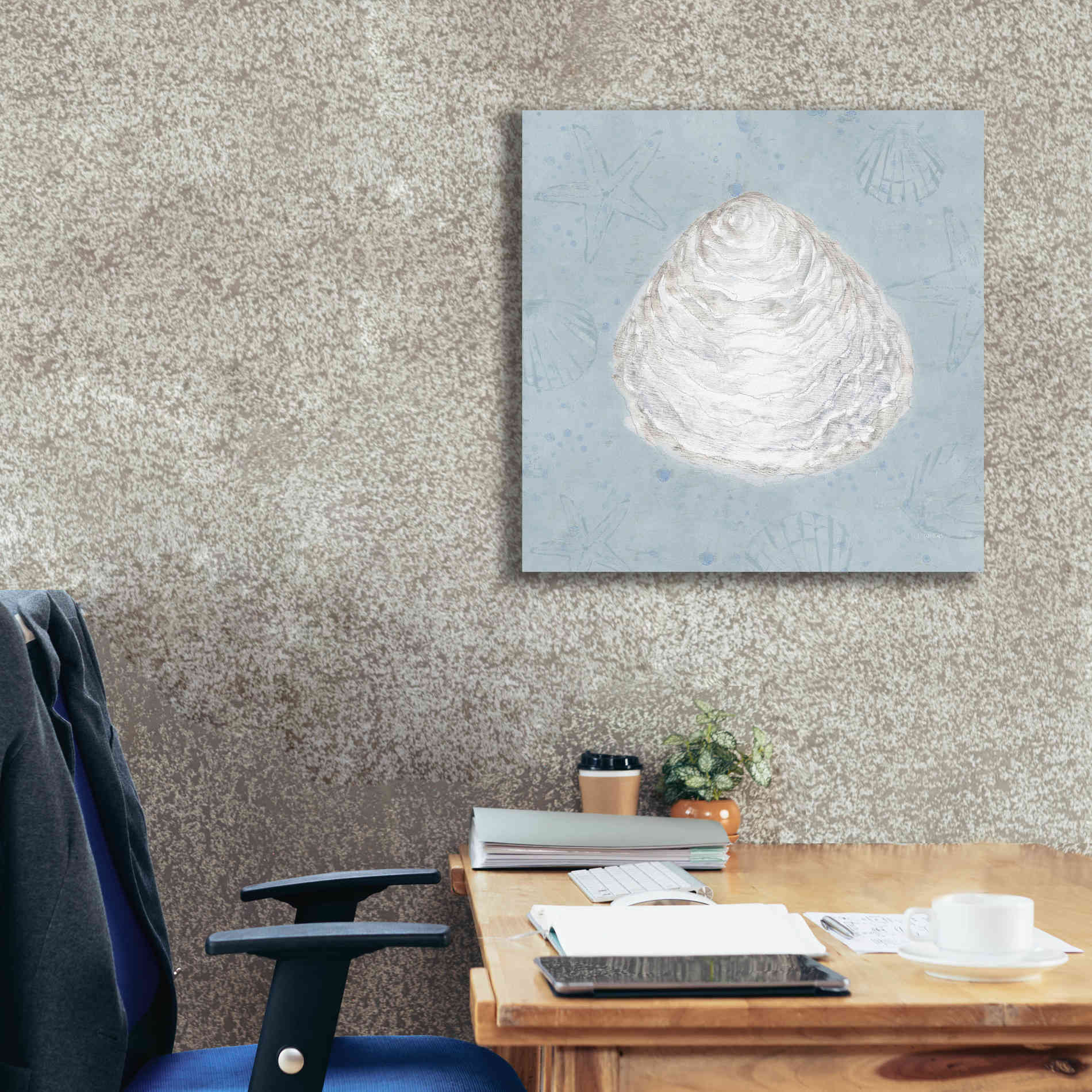 'Serene Shells I' by James Wiens, Canvas Wall Art,26 x 26