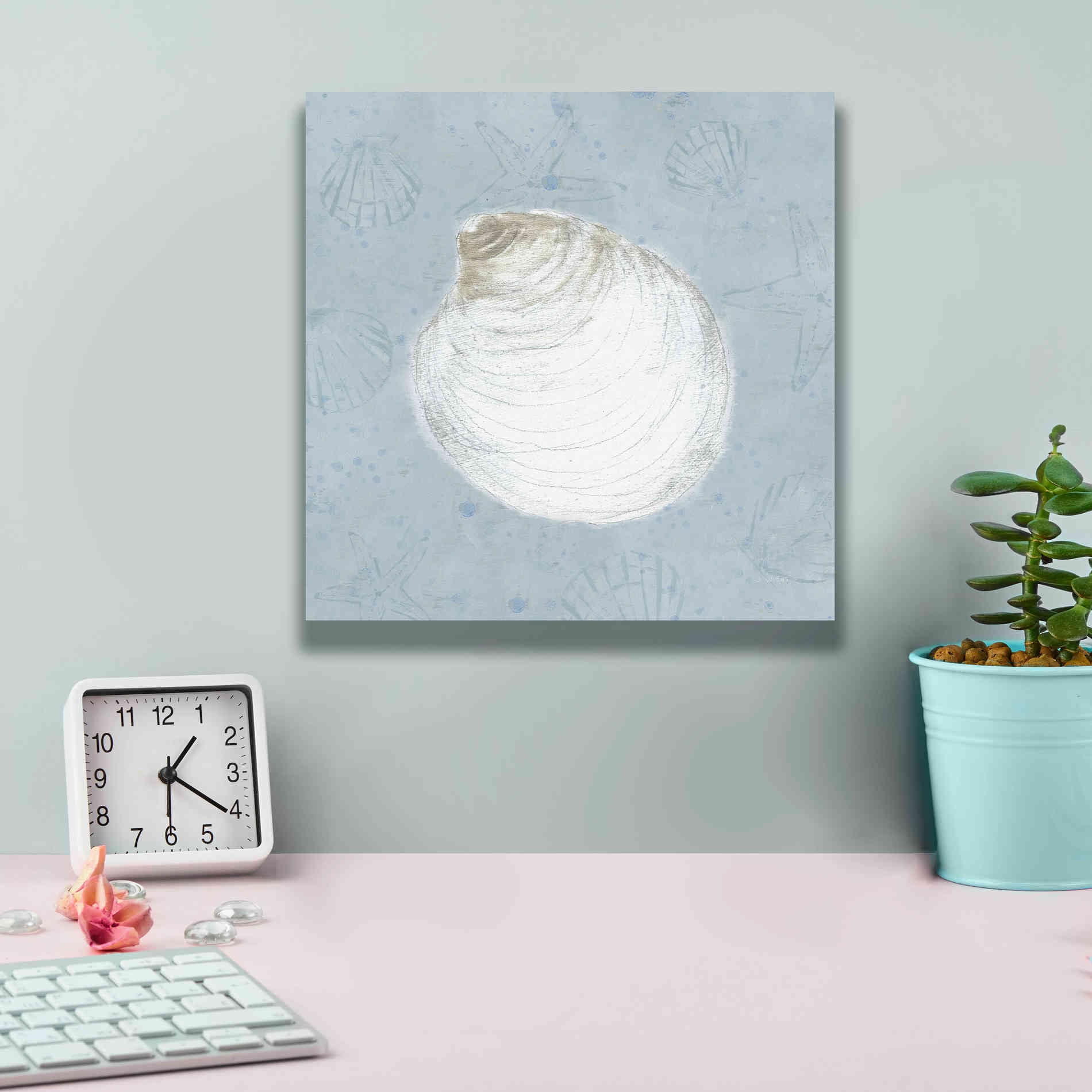 'Serene Shells II' by James Wiens, Canvas Wall Art,12 x 12