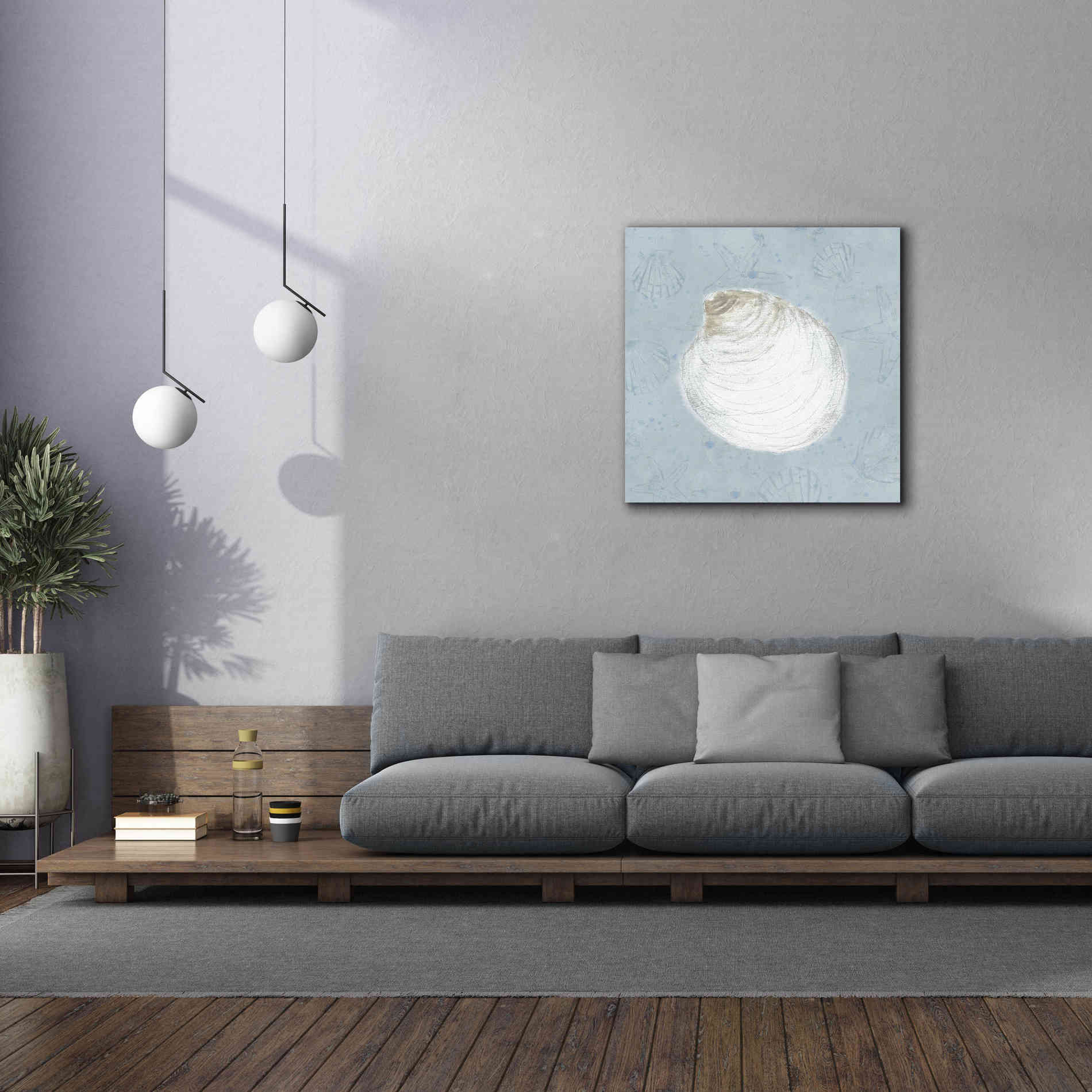 'Serene Shells II' by James Wiens, Canvas Wall Art,37 x 37