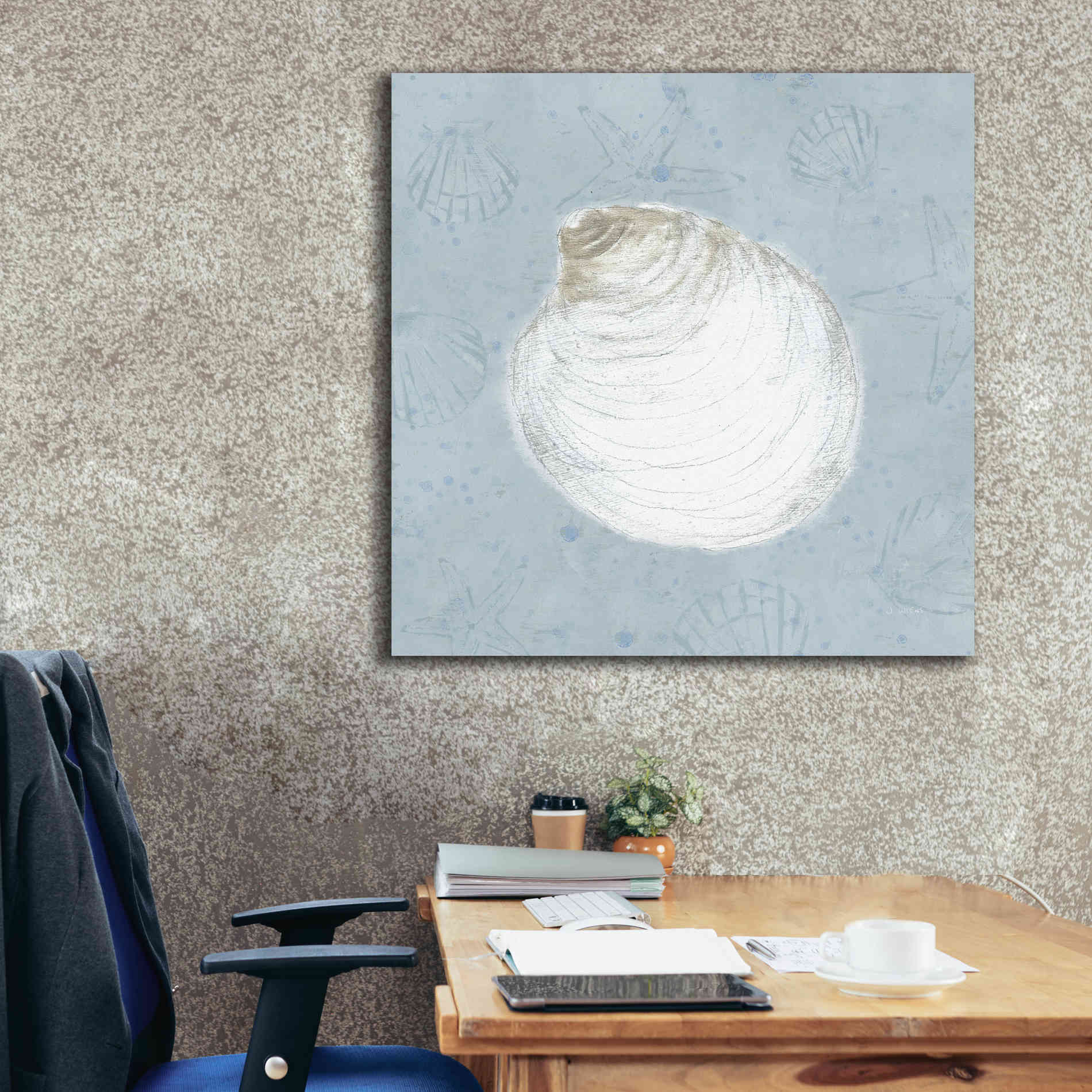 'Serene Shells II' by James Wiens, Canvas Wall Art,37 x 37