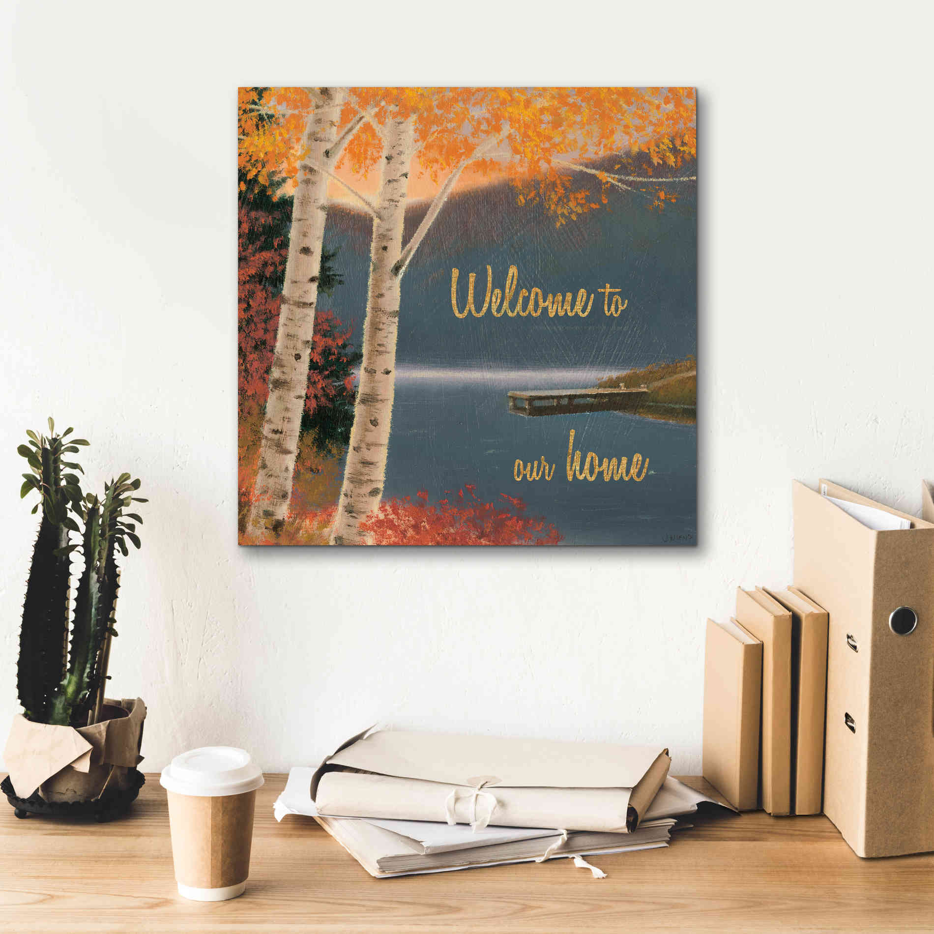 'Quiet Evening III' by James Wiens, Canvas Wall Art,18 x 18