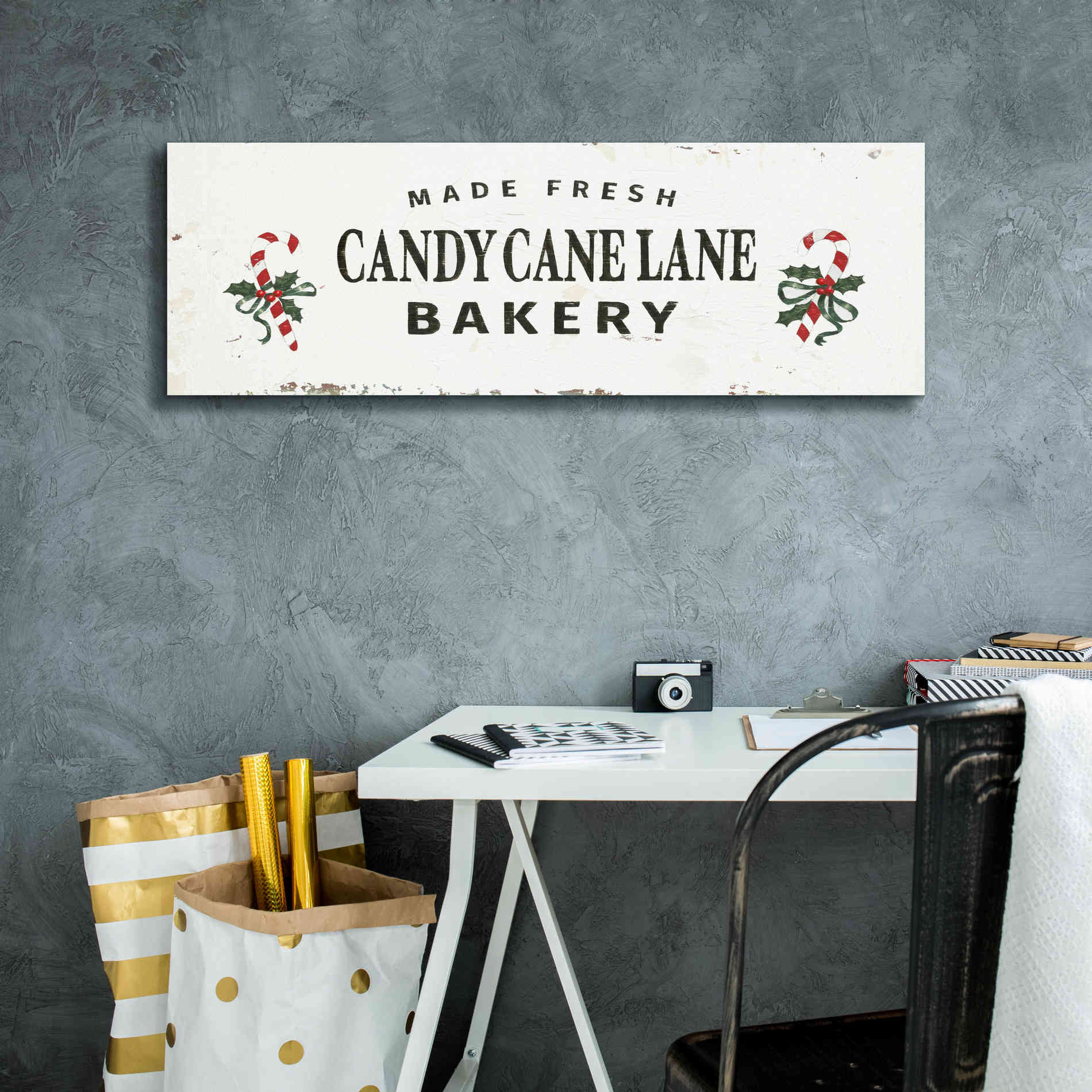 'Christmas in the Heartland V' by James Wiens, Canvas Wall Art,36 x 12