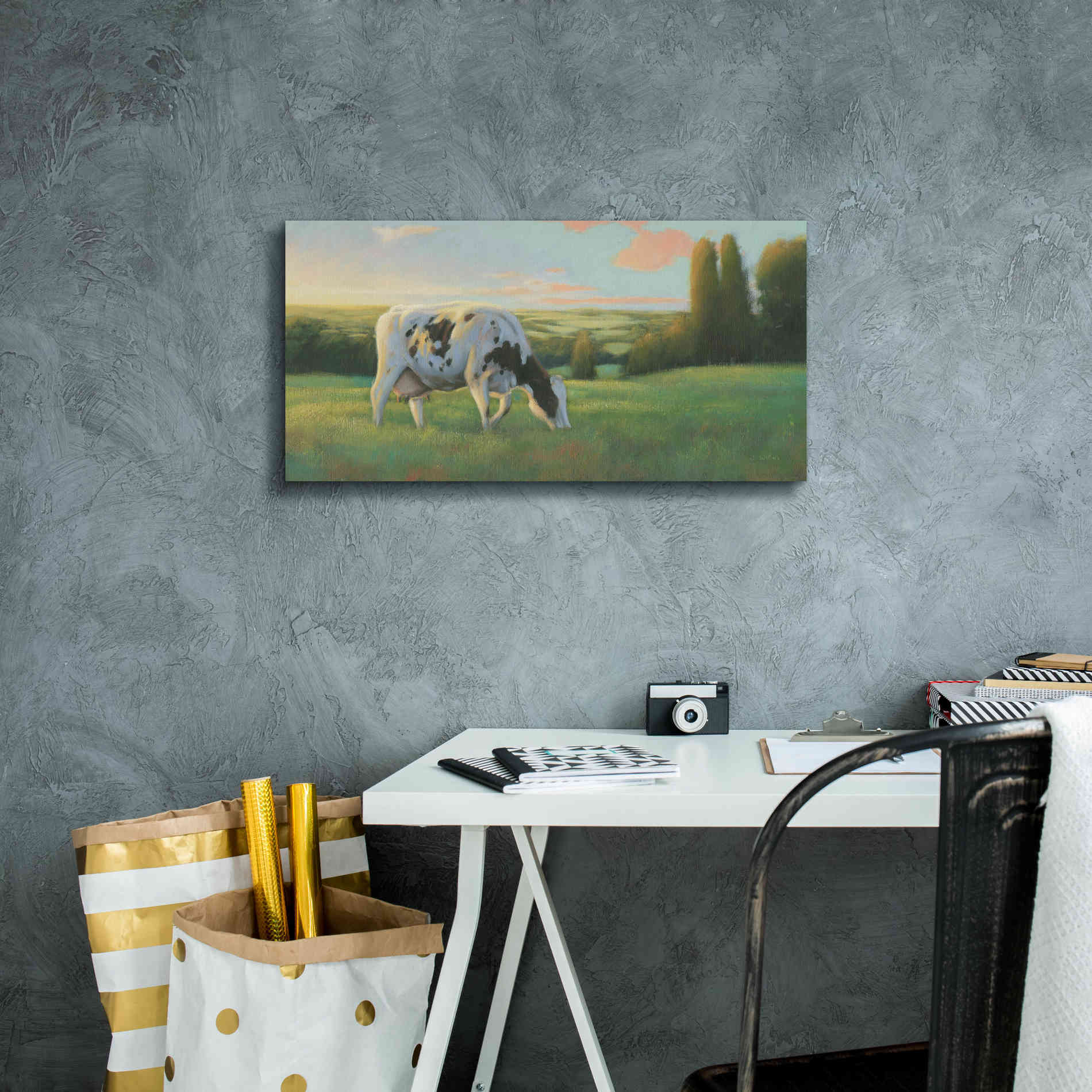 'Farm Life I' by James Wiens, Canvas Wall Art,24 x 12
