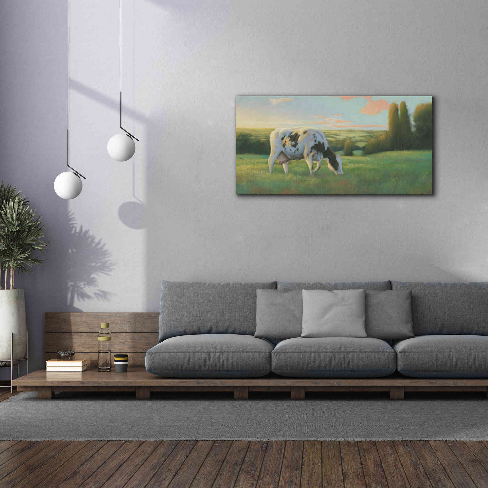 'Farm Life I' by James Wiens, Canvas Wall Art,60 x 30