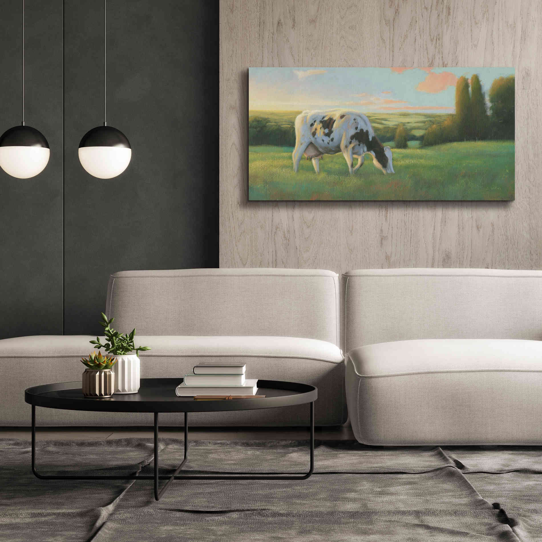'Farm Life I' by James Wiens, Canvas Wall Art,60 x 30