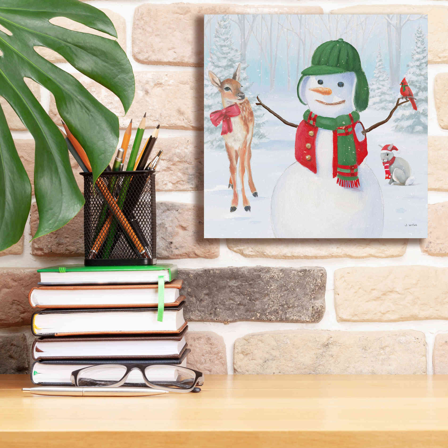 'Dressed for Christmas I Crop' by James Wiens, Canvas Wall Art,12 x 12