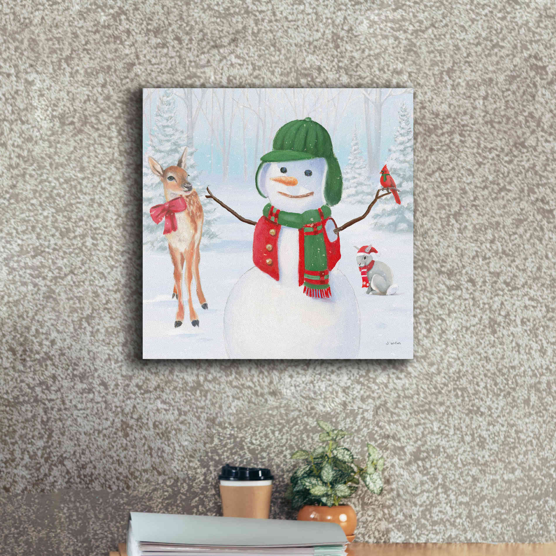 'Dressed for Christmas I Crop' by James Wiens, Canvas Wall Art,18 x 18