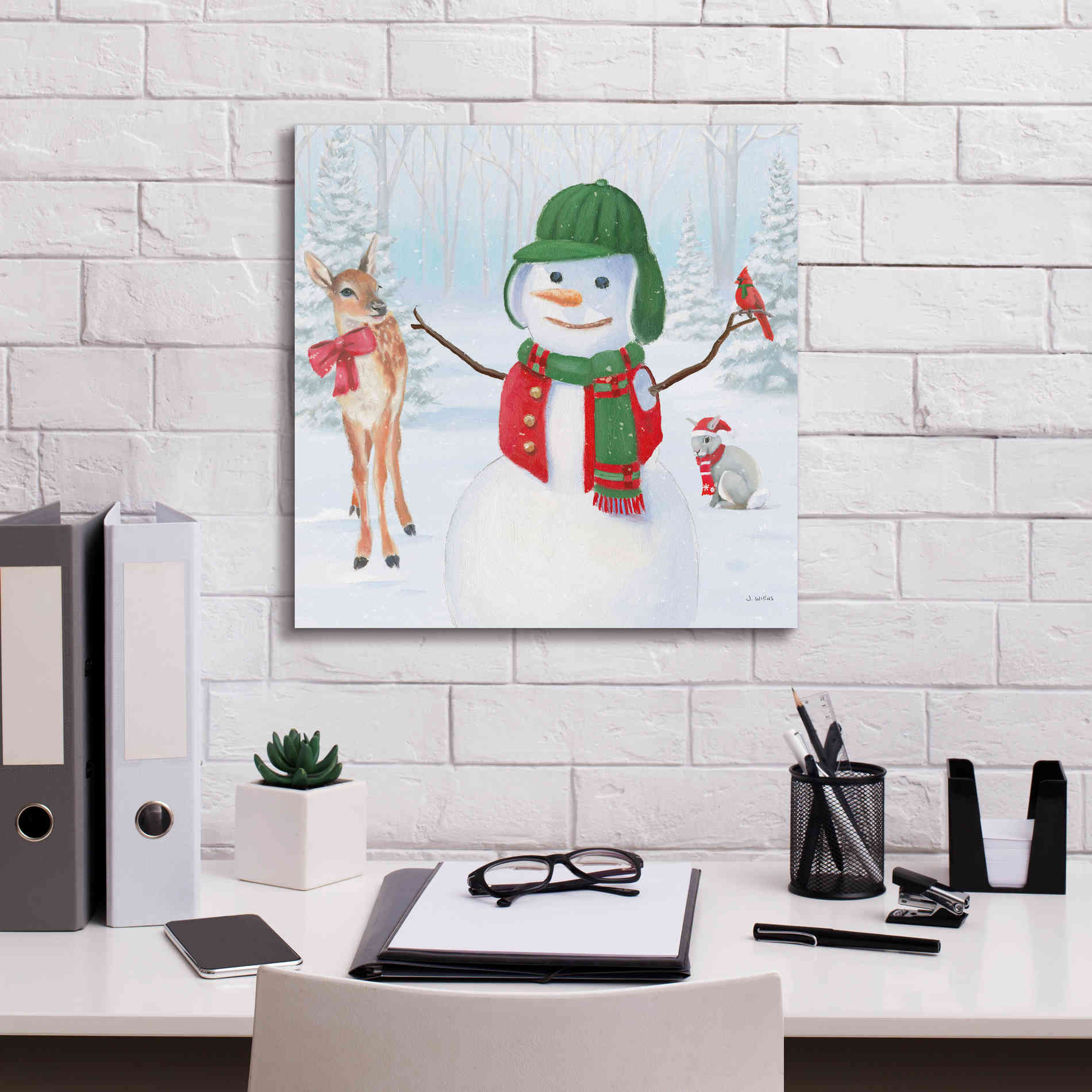 'Dressed for Christmas I Crop' by James Wiens, Canvas Wall Art,18 x 18