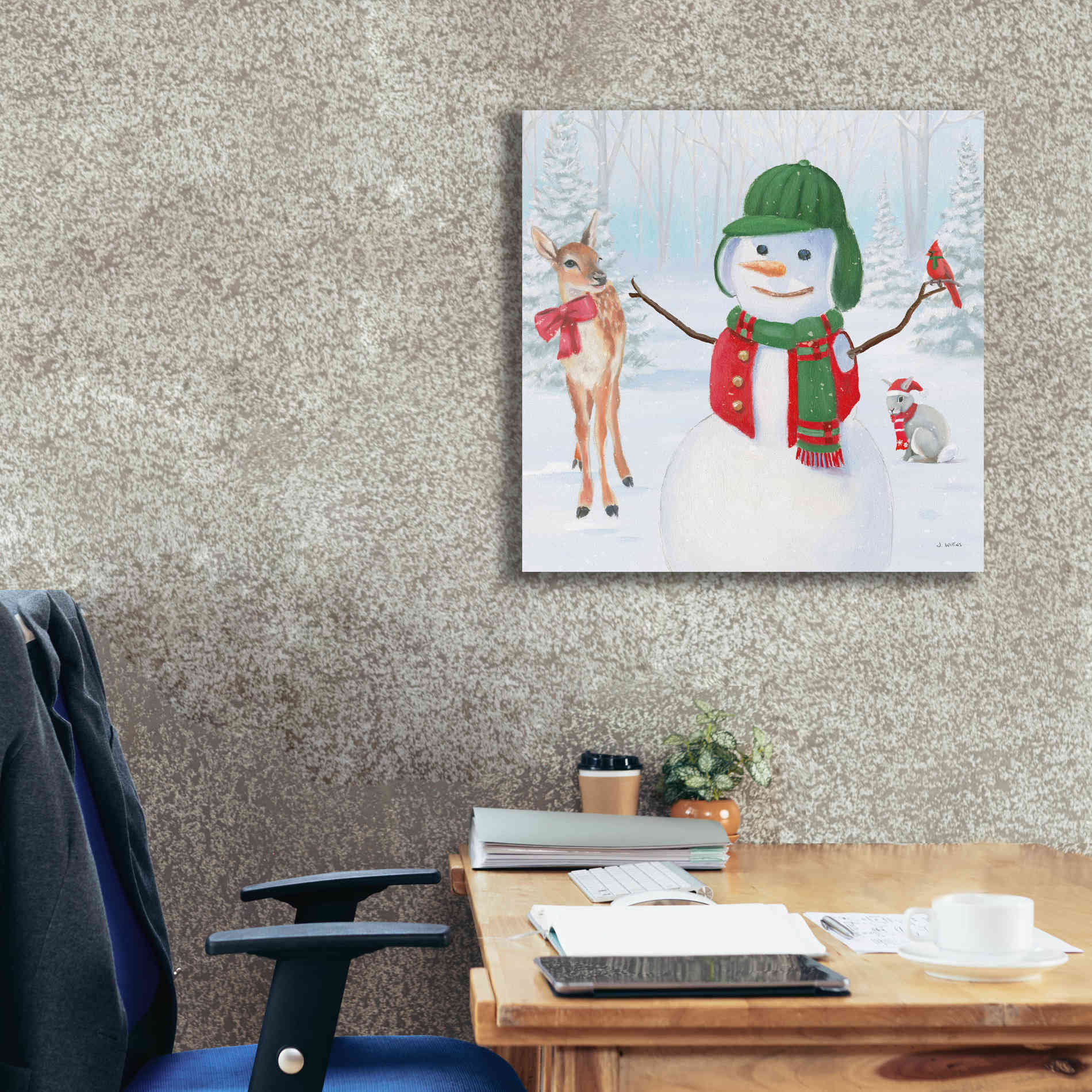 'Dressed for Christmas I Crop' by James Wiens, Canvas Wall Art,26 x 26