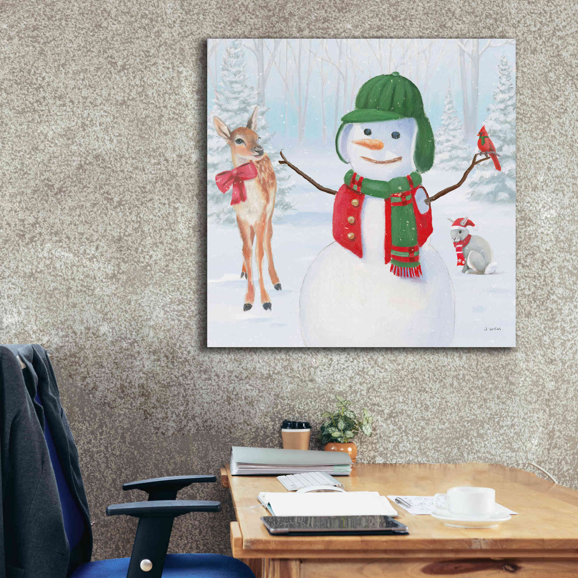 'Dressed for Christmas I Crop' by James Wiens, Canvas Wall Art,37 x 37