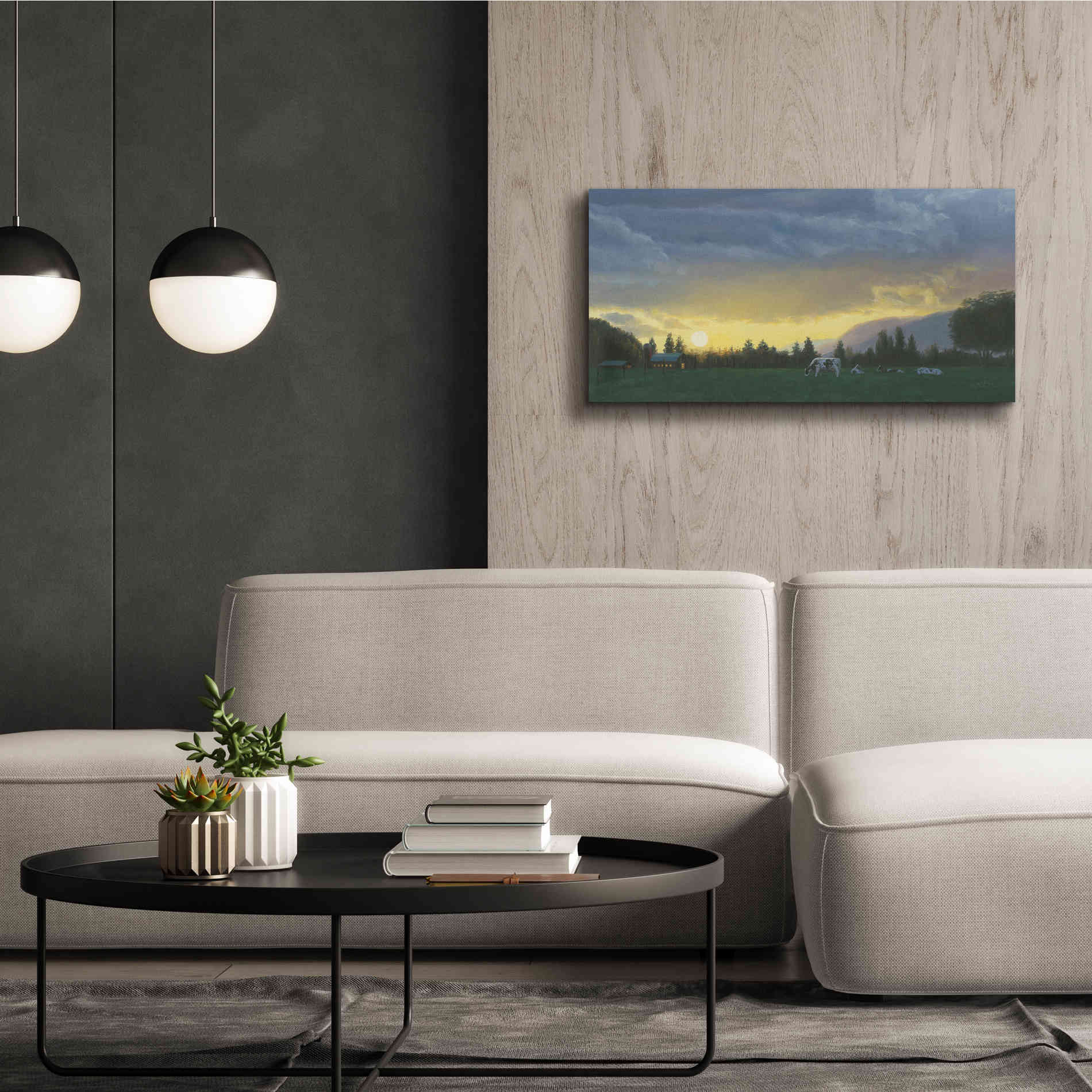 'Farm Life II' by James Wiens, Canvas Wall Art,40 x 20