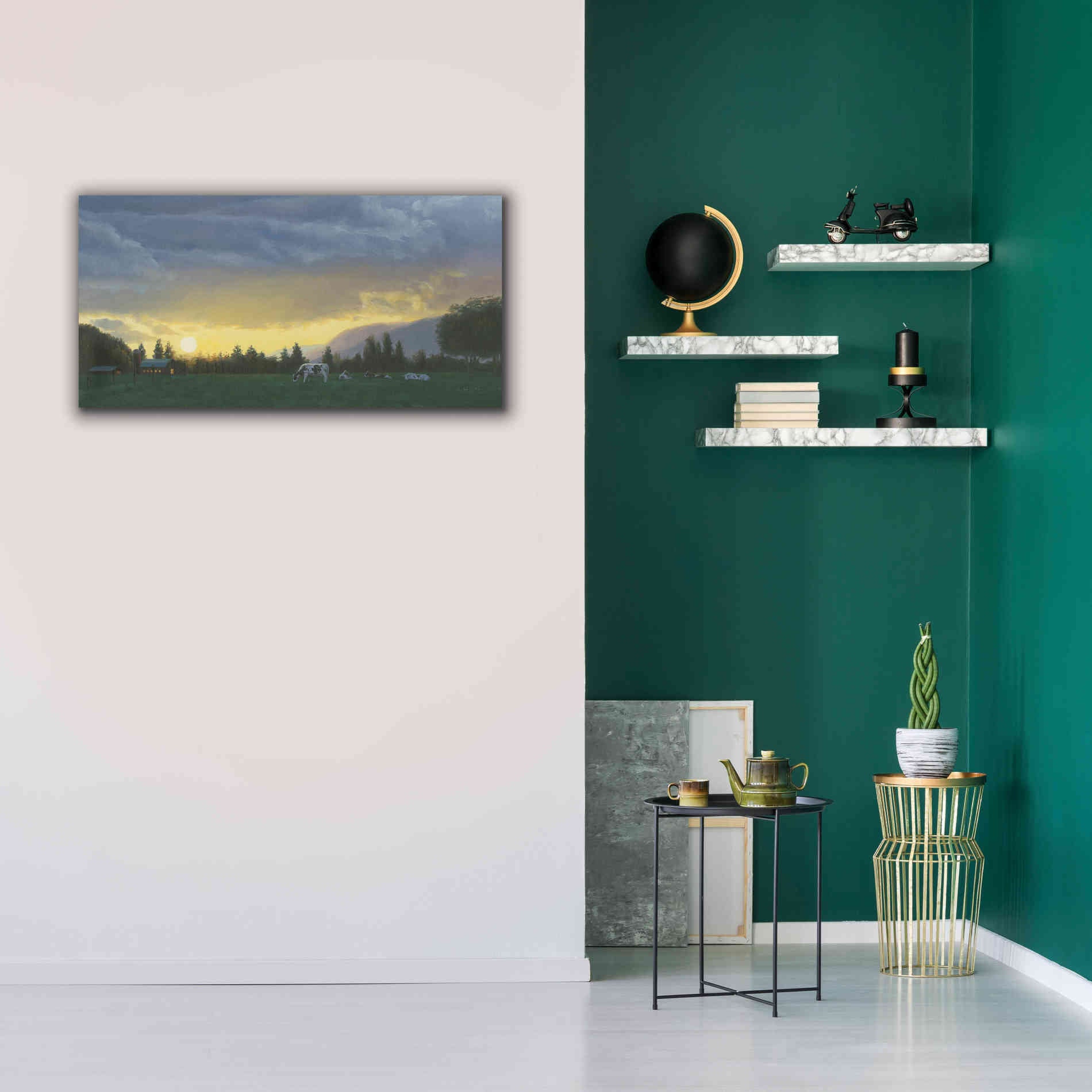 'Farm Life II' by James Wiens, Canvas Wall Art,40 x 20