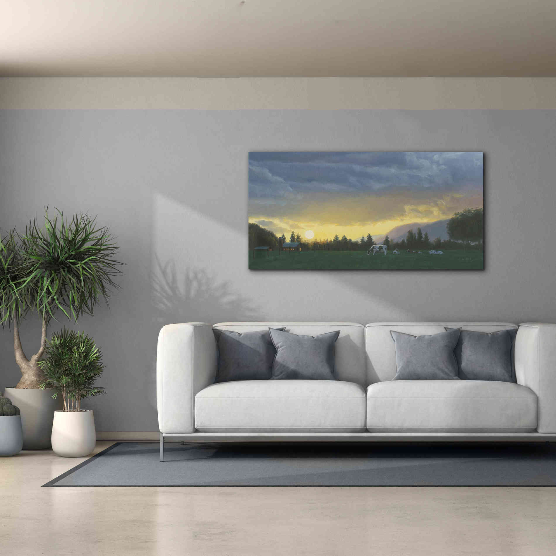 'Farm Life II' by James Wiens, Canvas Wall Art,60 x 30